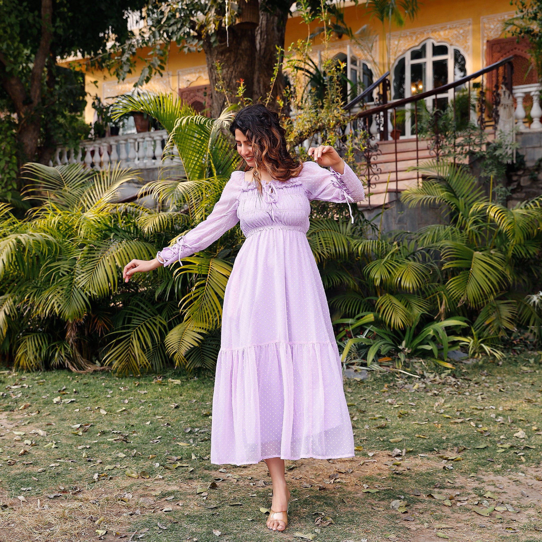 Katie Lavender Maxi Dress