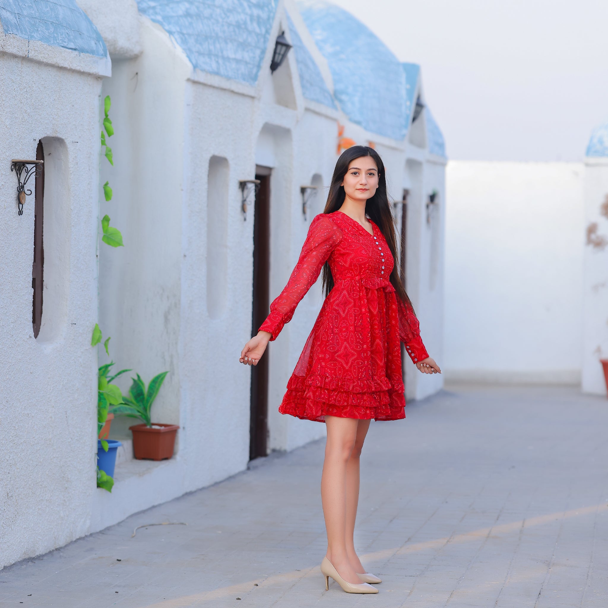 Scarlett Red Short Dress