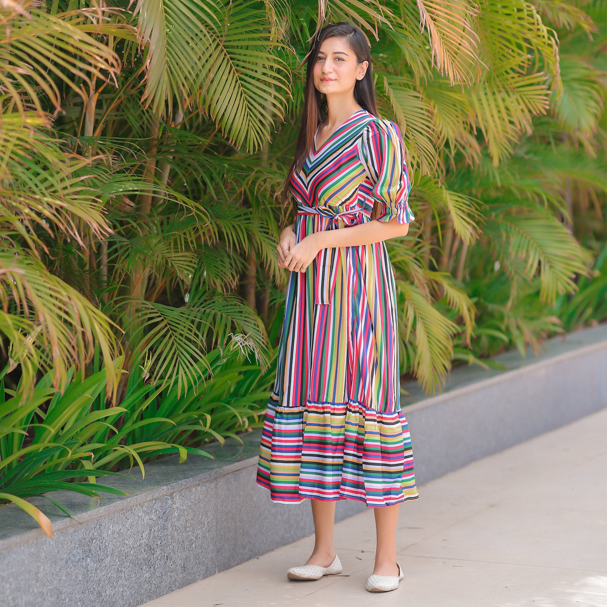 Sienna Candy Stripe Multicolor Dress