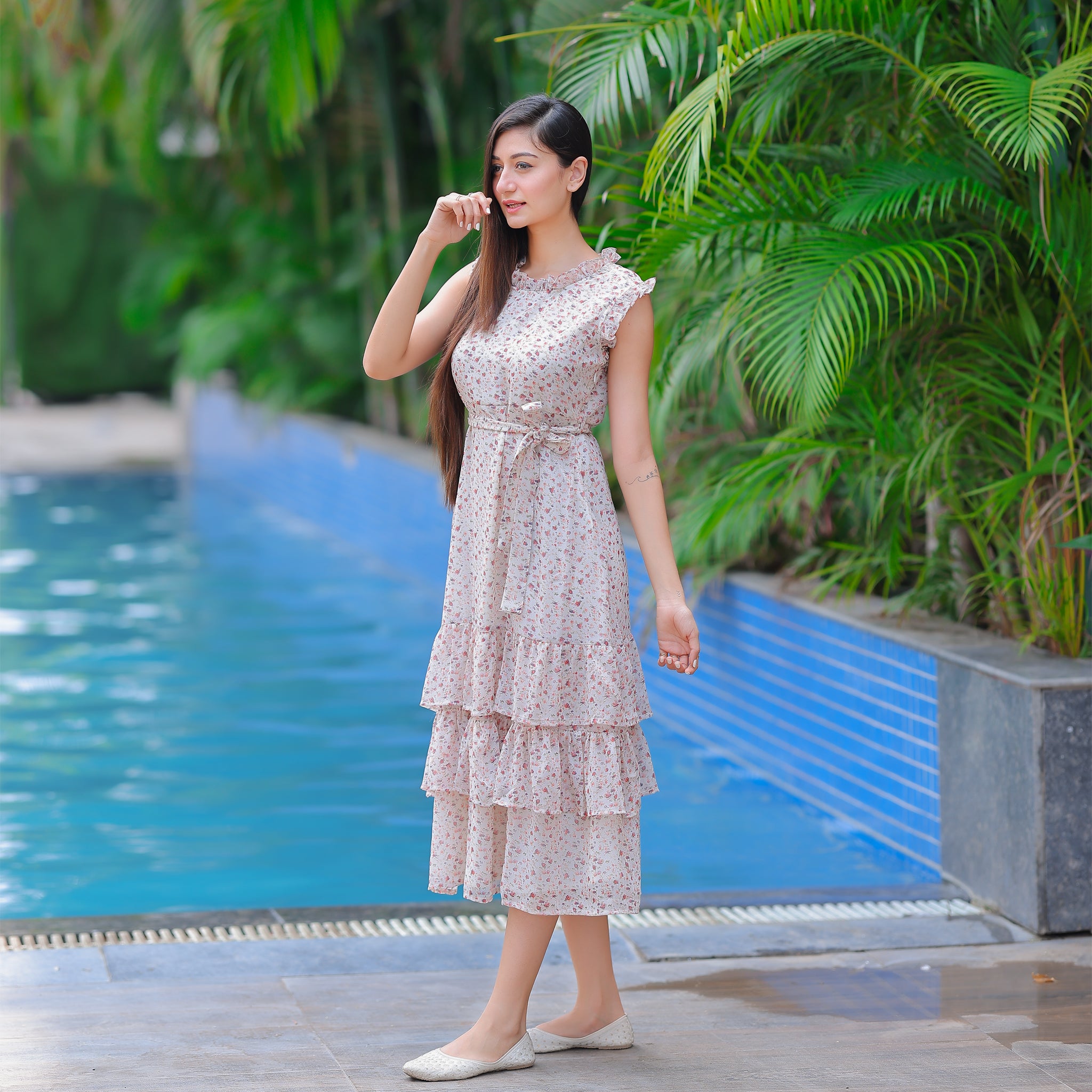 Skyler Ditsy Floral Dress