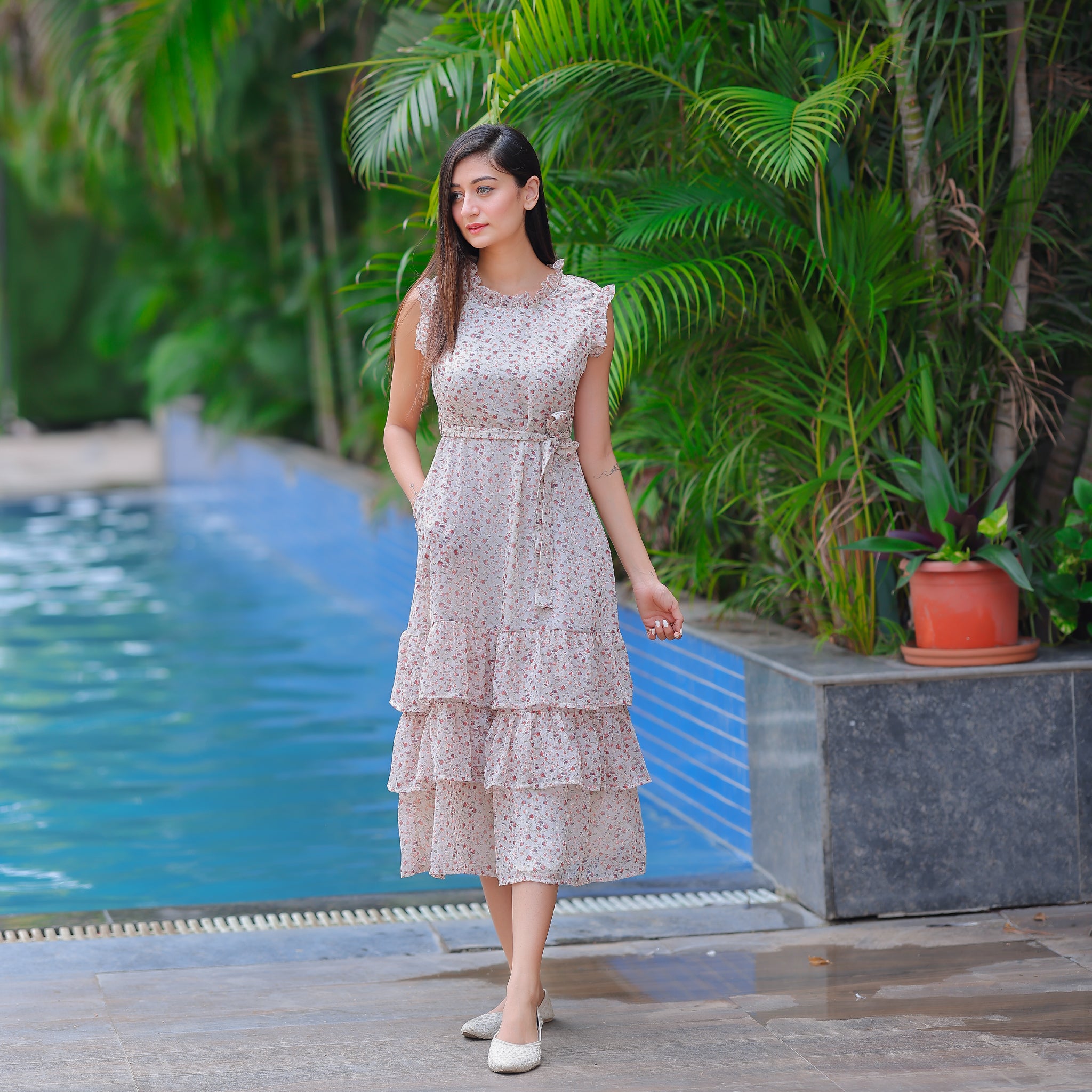 Skyler Ditsy Floral Dress