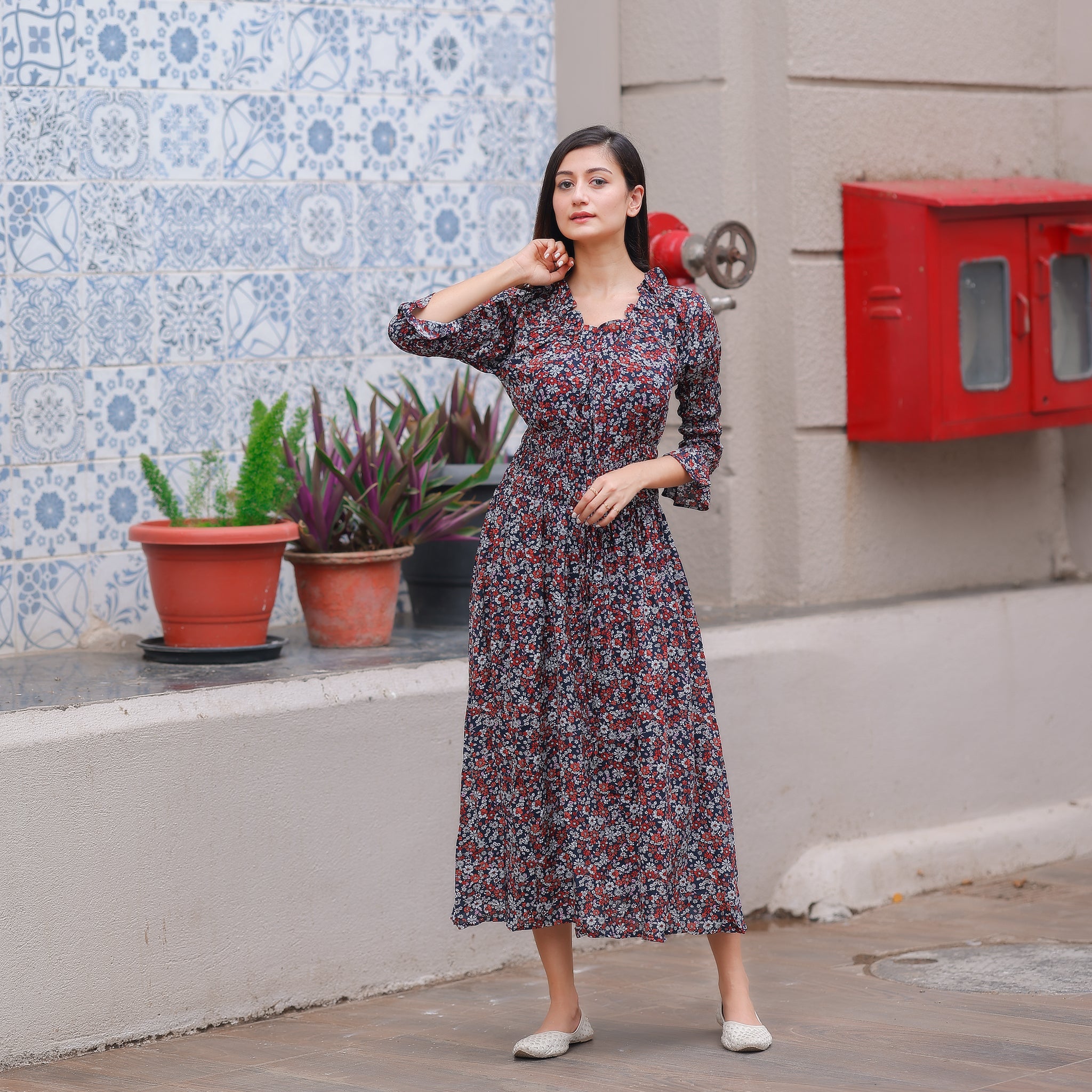 Callie Floral Maxi Dress