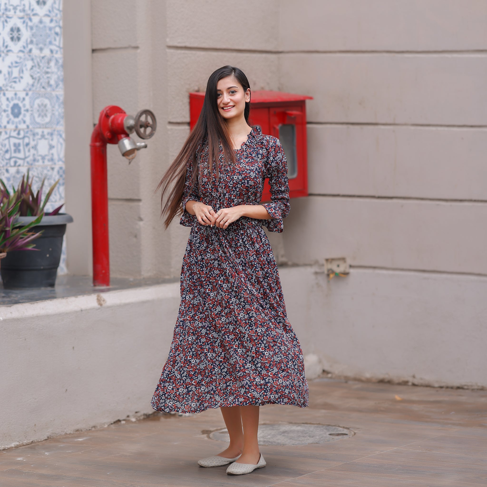 Callie Floral Maxi Dress