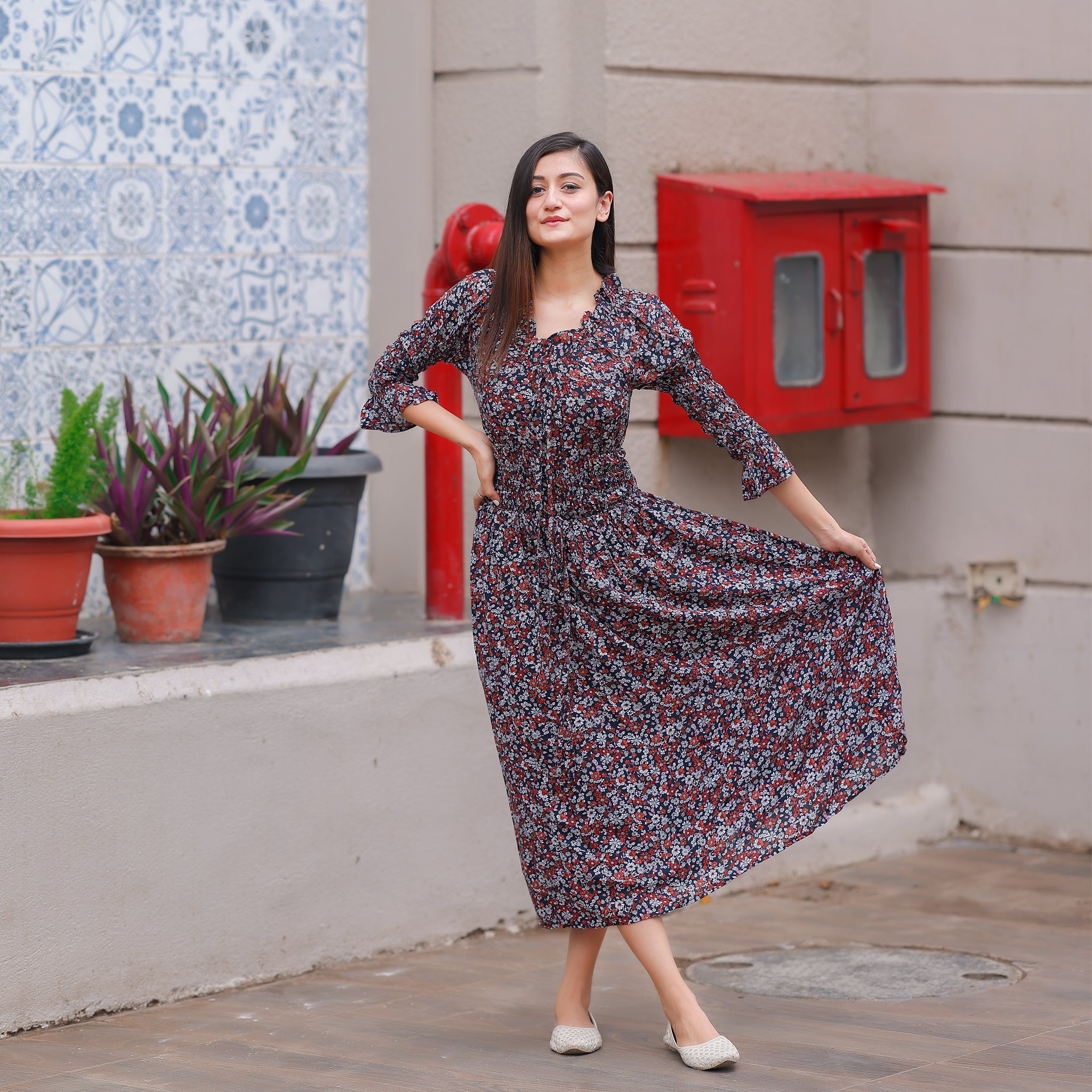 Callie Floral Maxi Dress