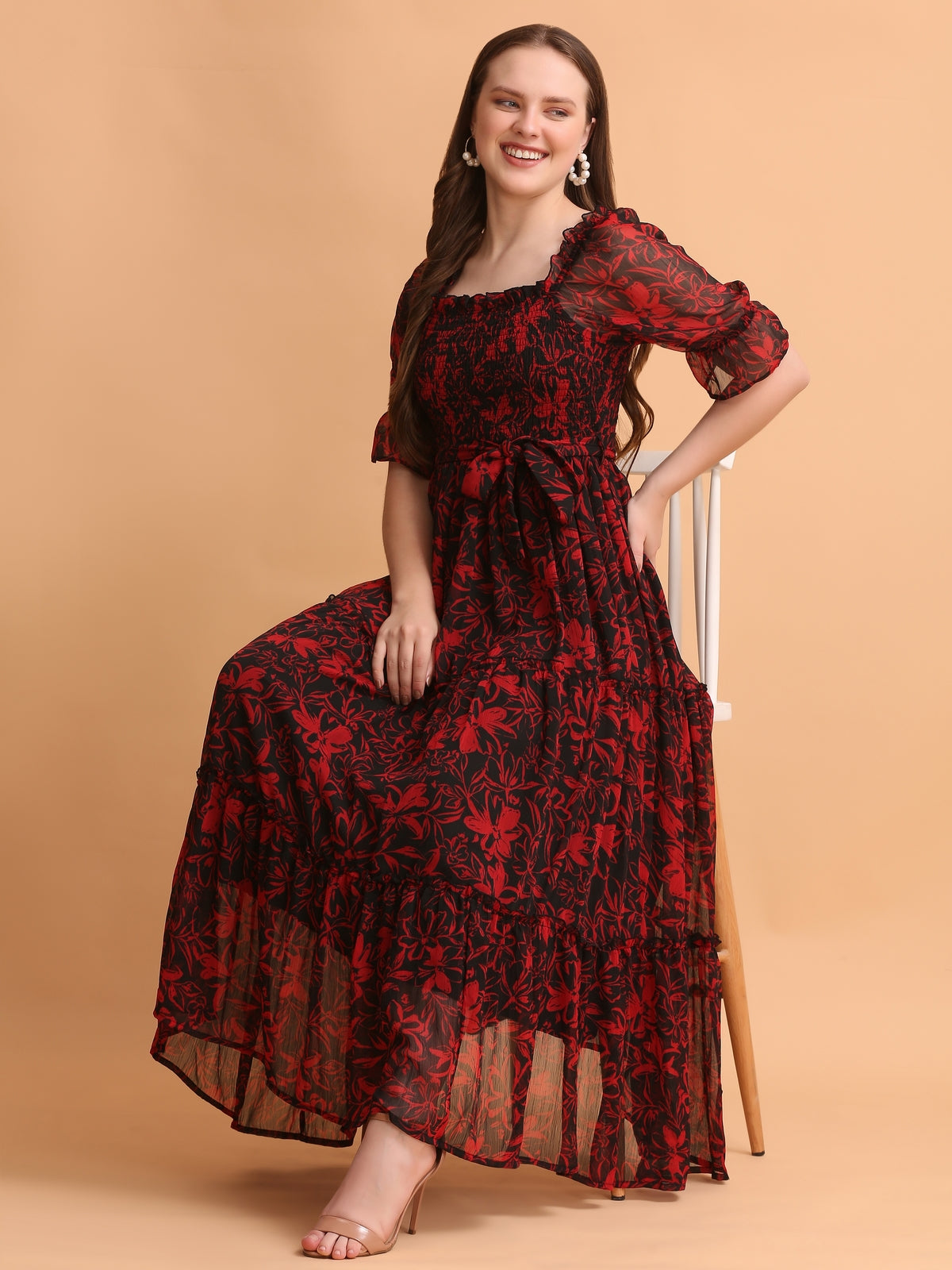 Medika Multicolor Floral Maxi Dress