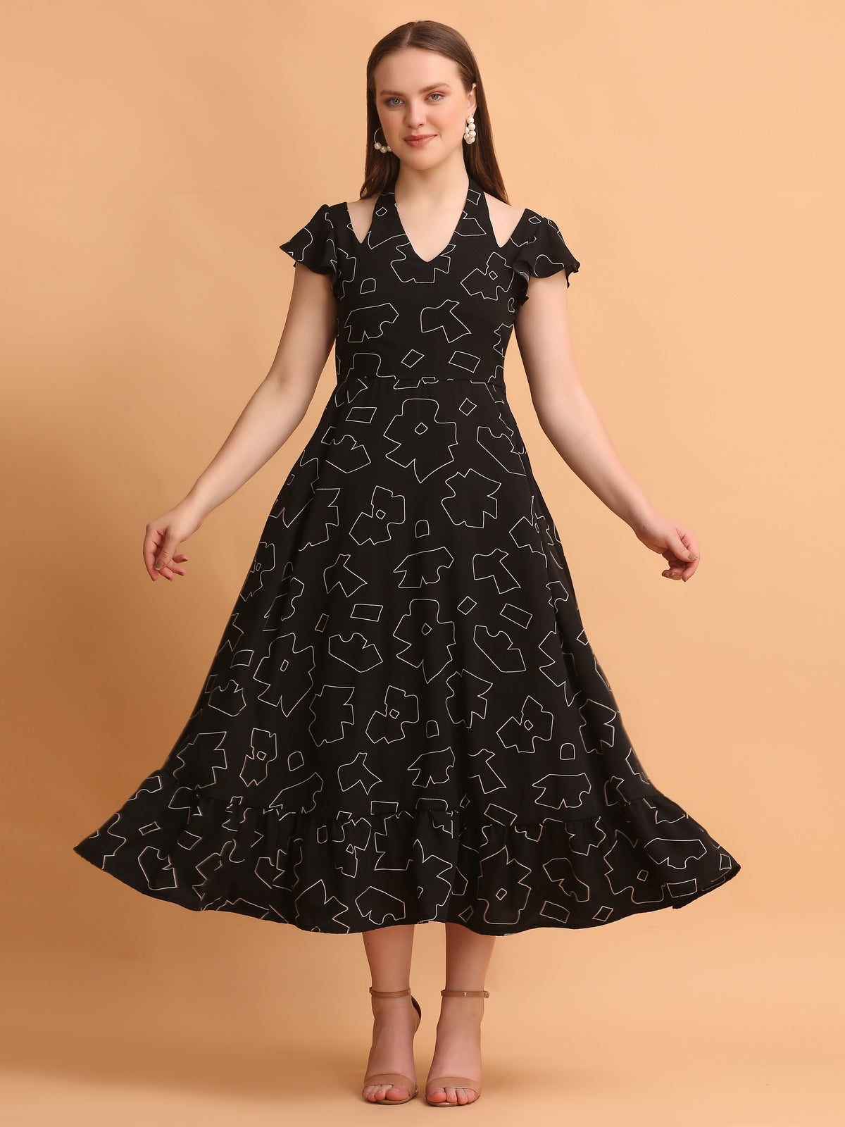 Savannah Black Maxi Dress