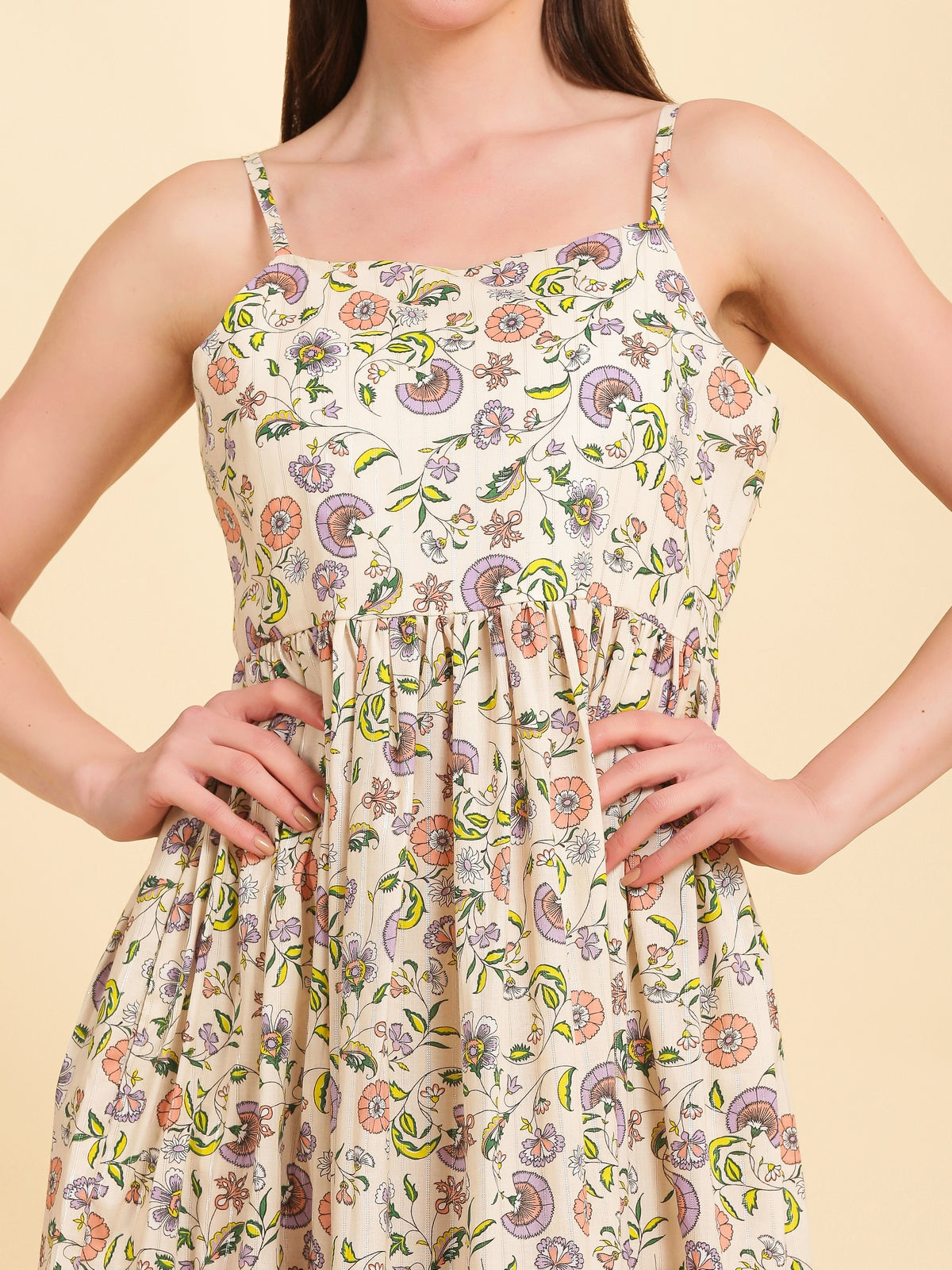 Liza Cotton Paisley Maxi Dress