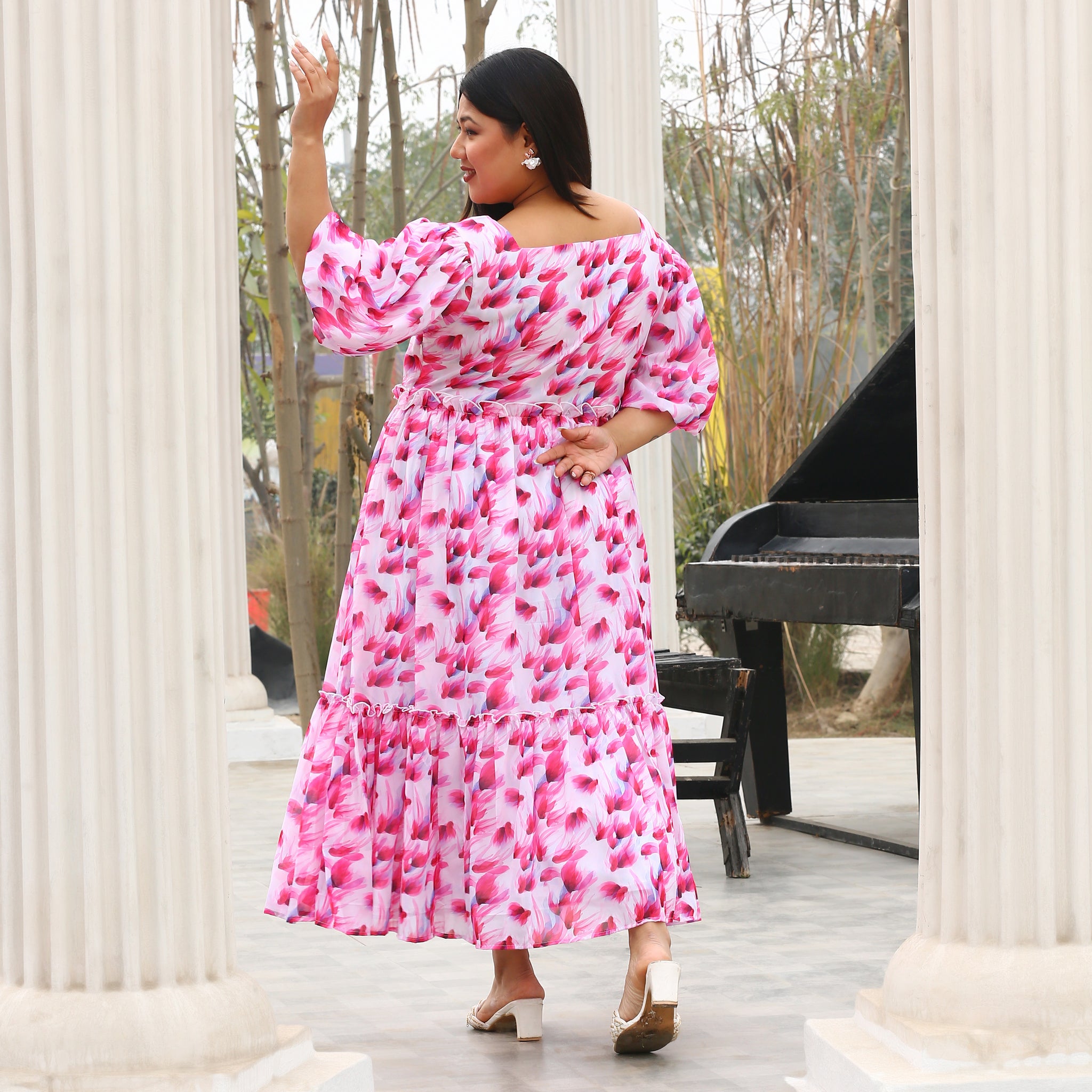Marilee Curve Multicolor Floral Maxi Dress