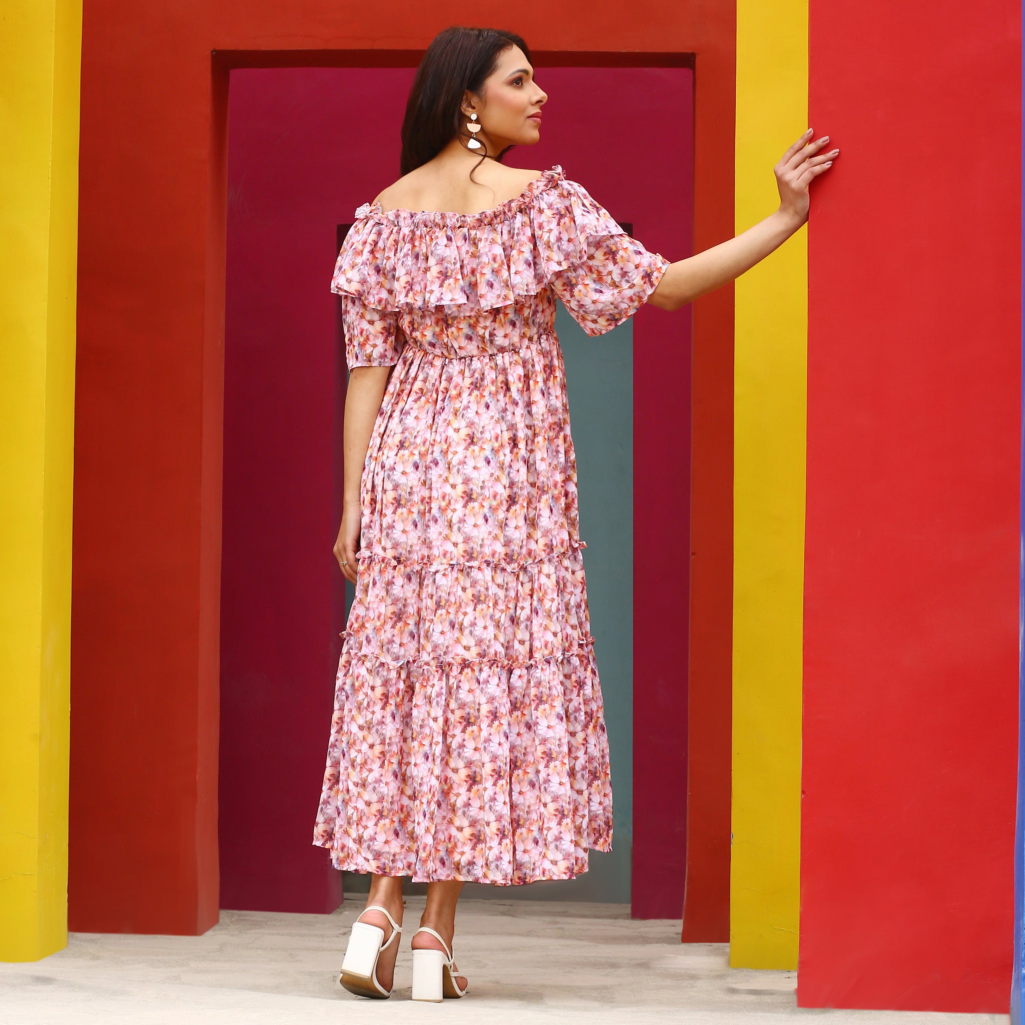 Irina Multicolor Floral Maxi Dress