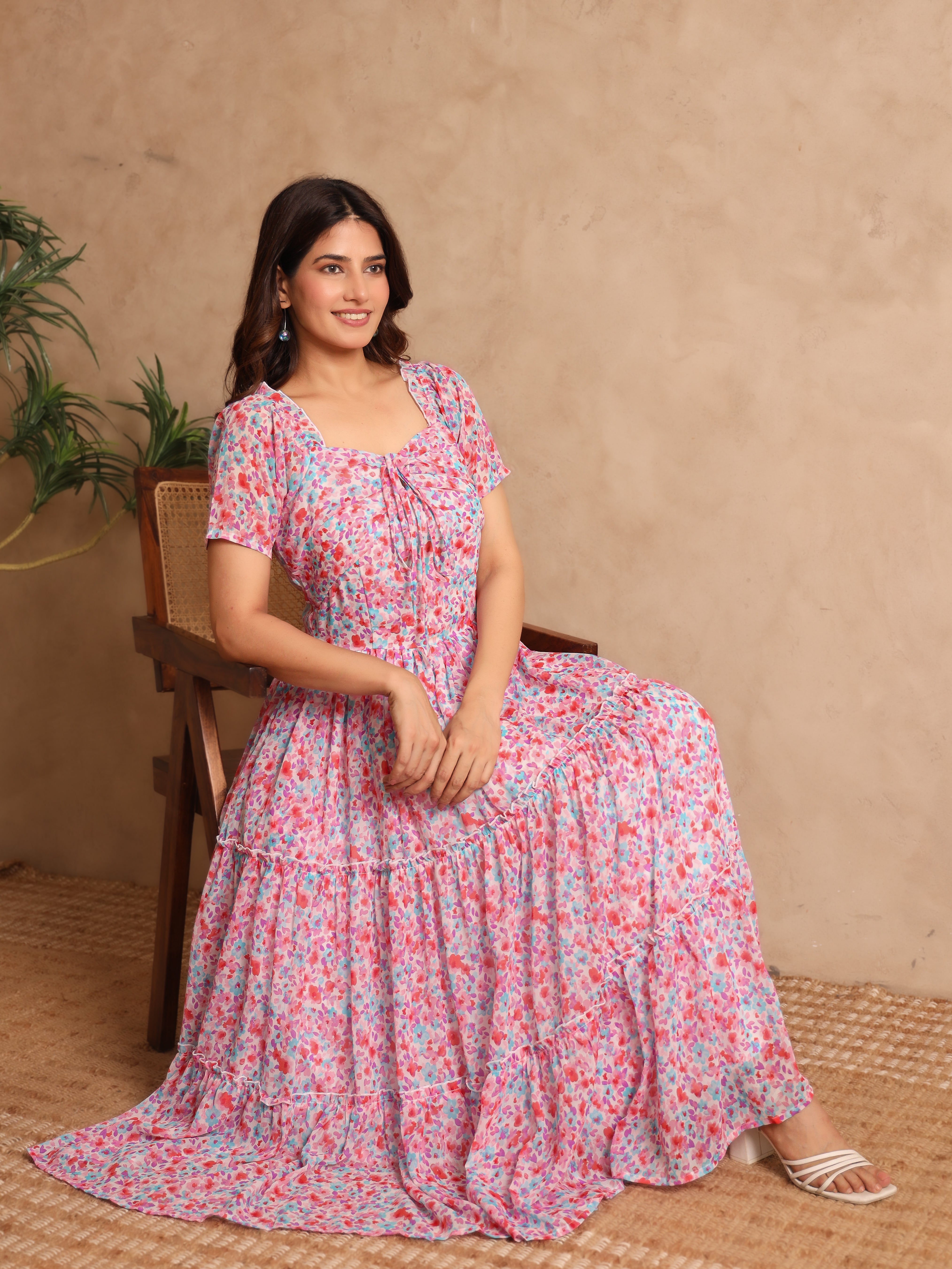 Genevieve Multicolor Floral Dress