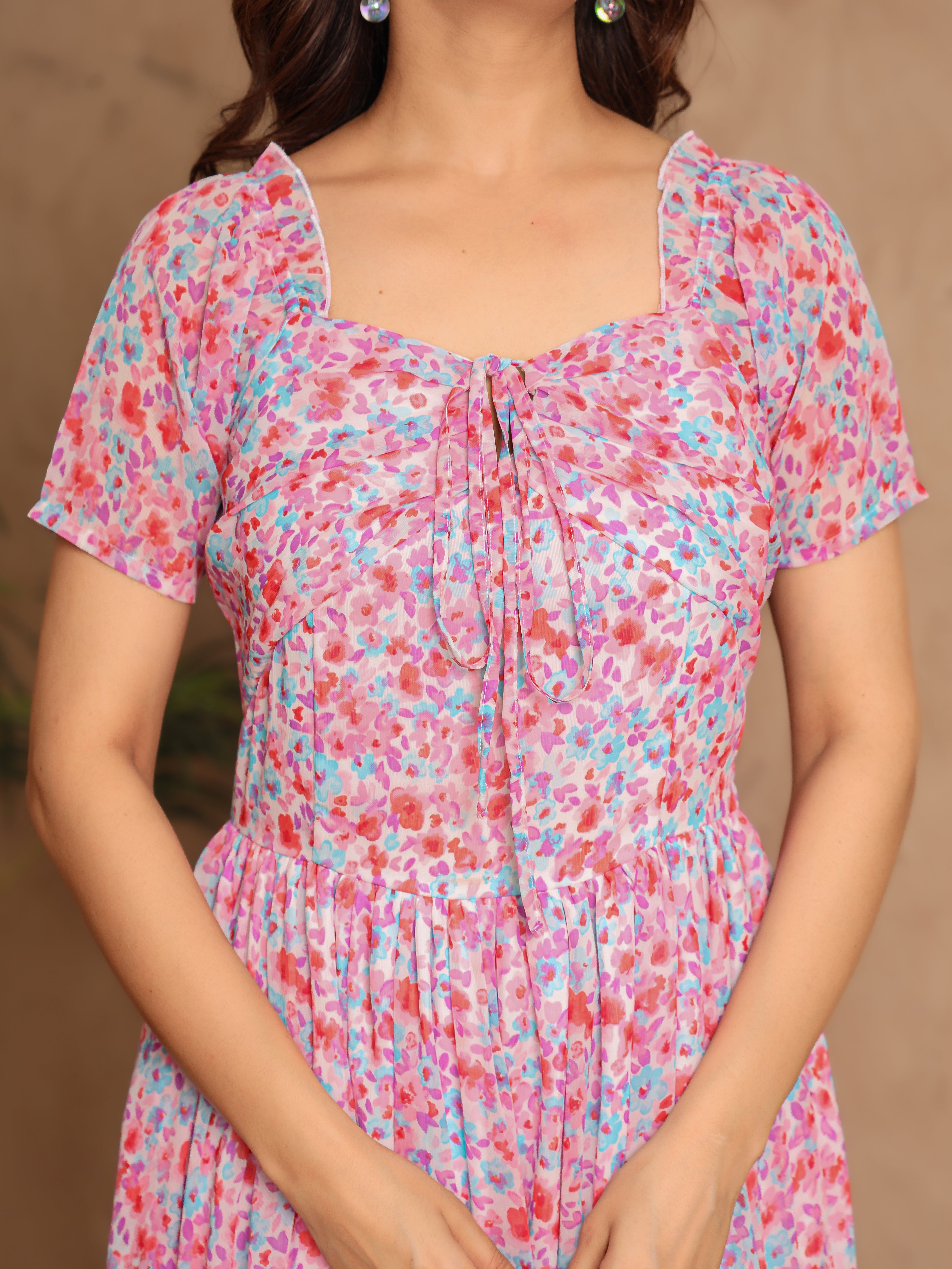 Genevieve Multicolor Floral Dress