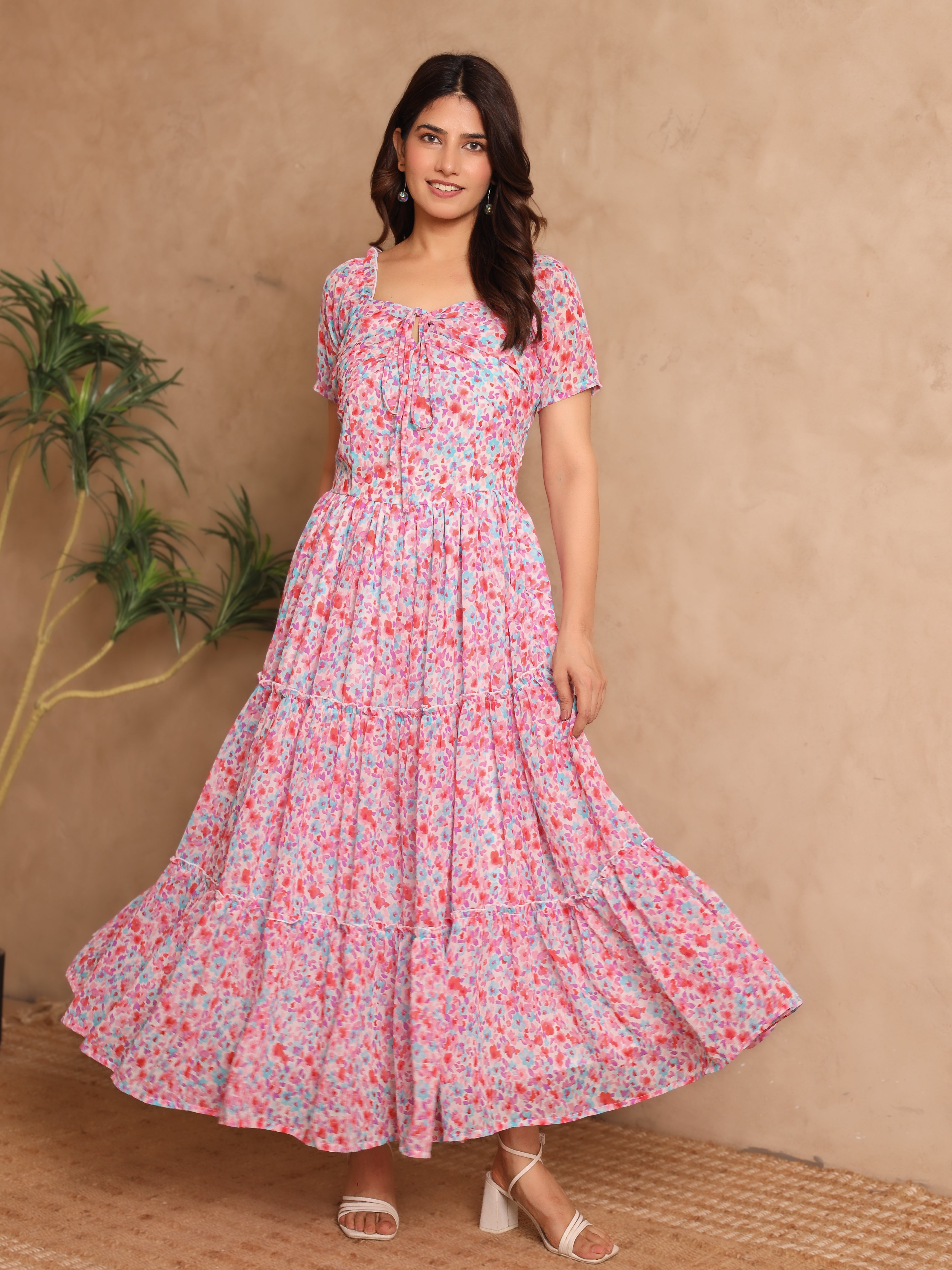 Genevieve Multicolor Floral Dress