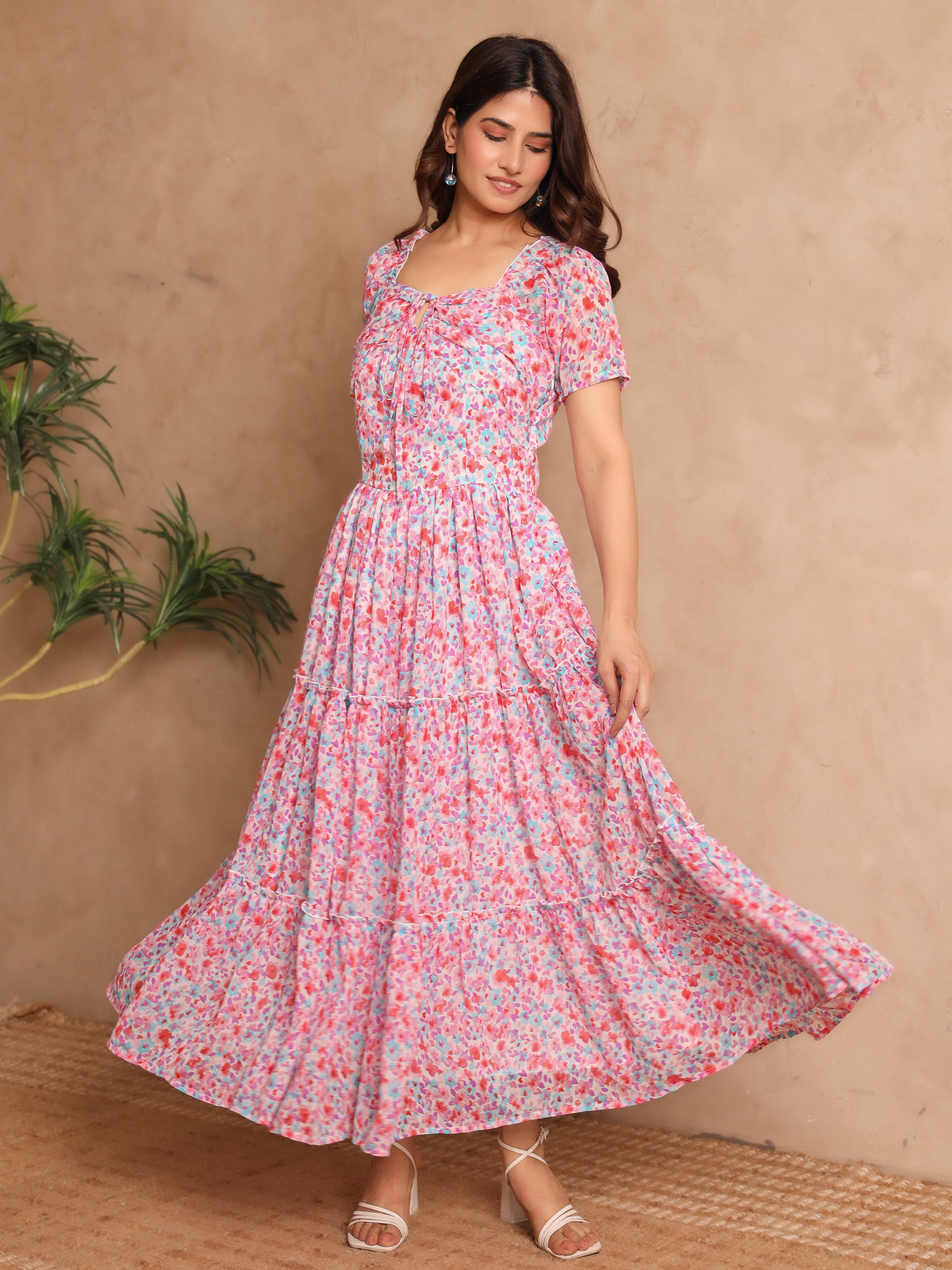 Genevieve Multicolor Floral Dress