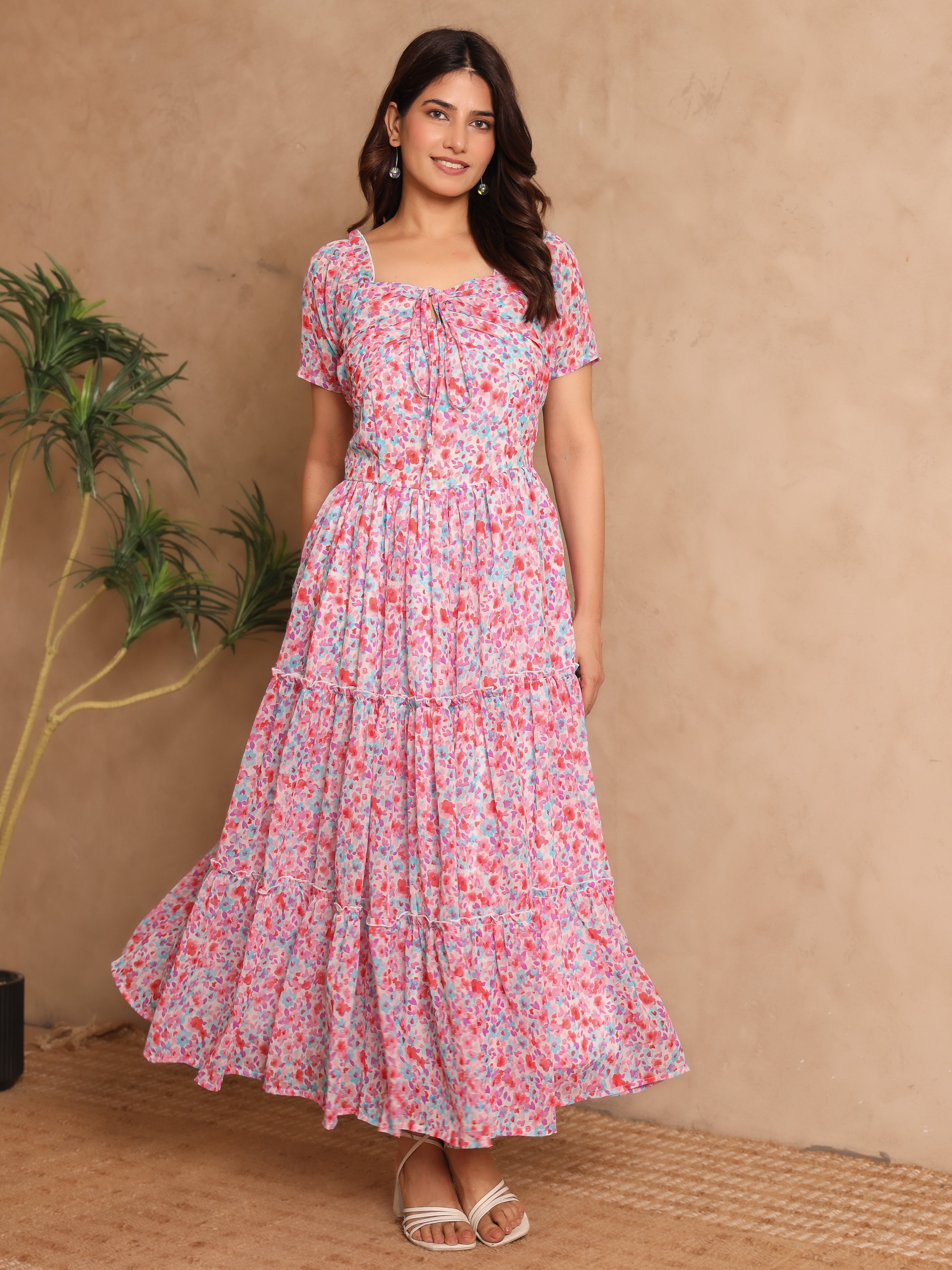 Genevieve Multicolor Floral Dress