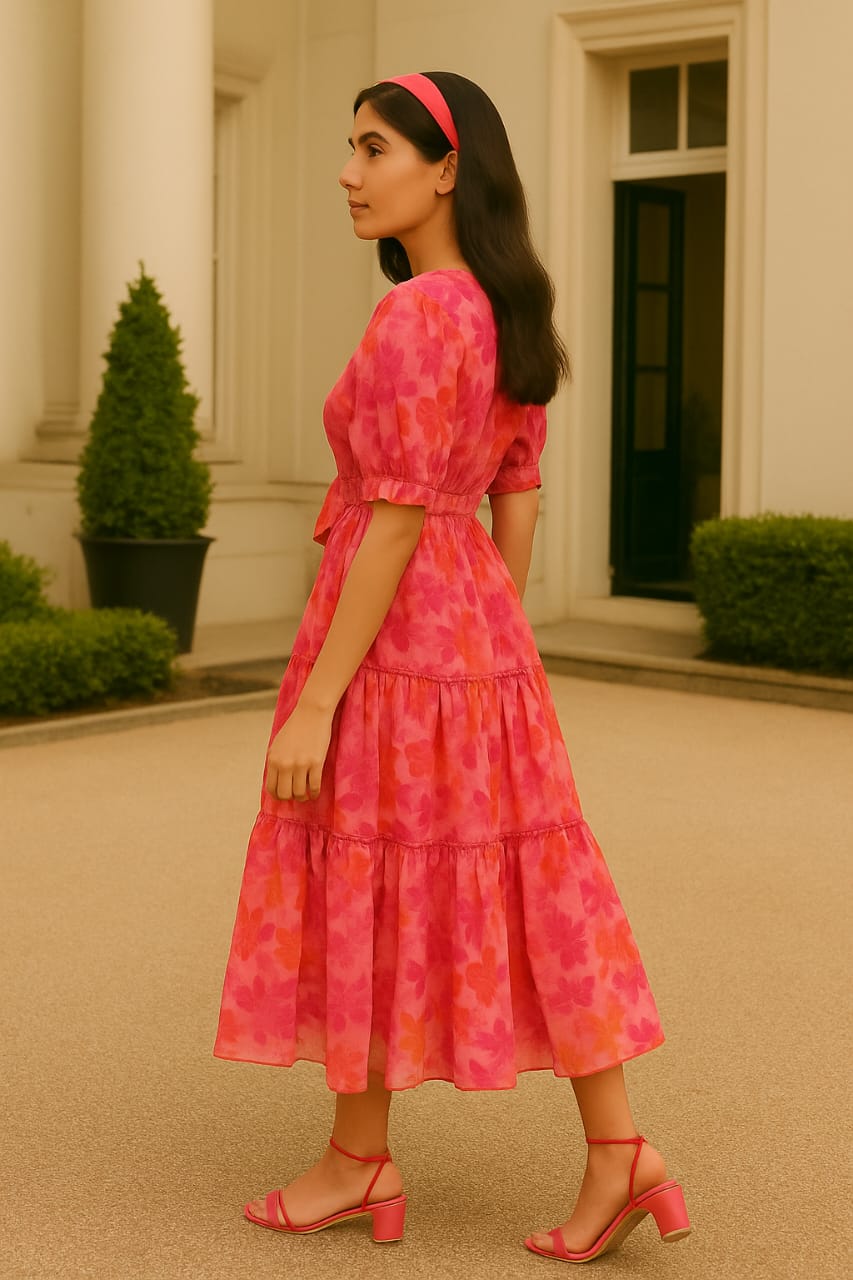 Stella Multicolor Floral Maxi Dress