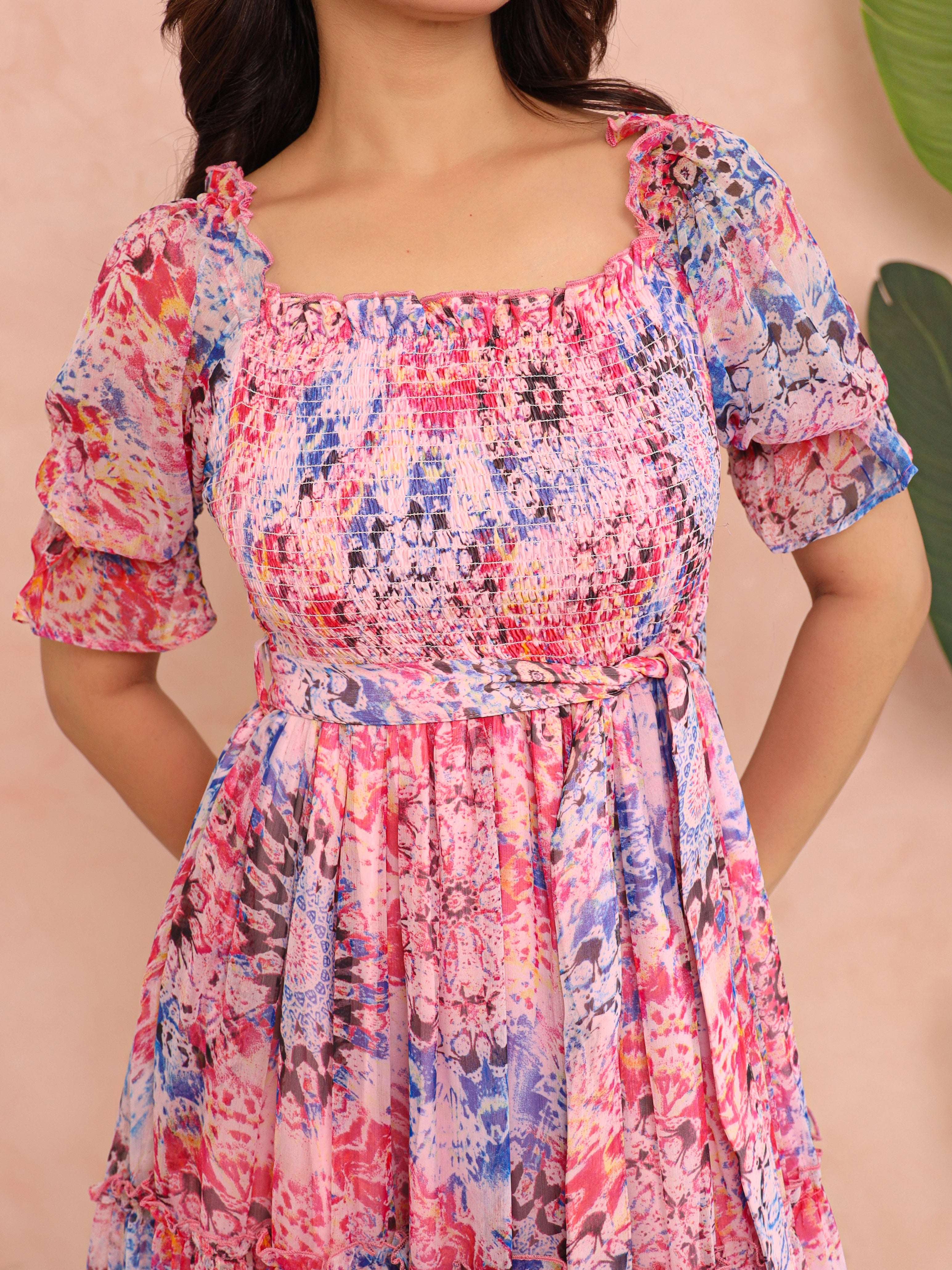 Juliet Multicolor Mandala Maxi Dress