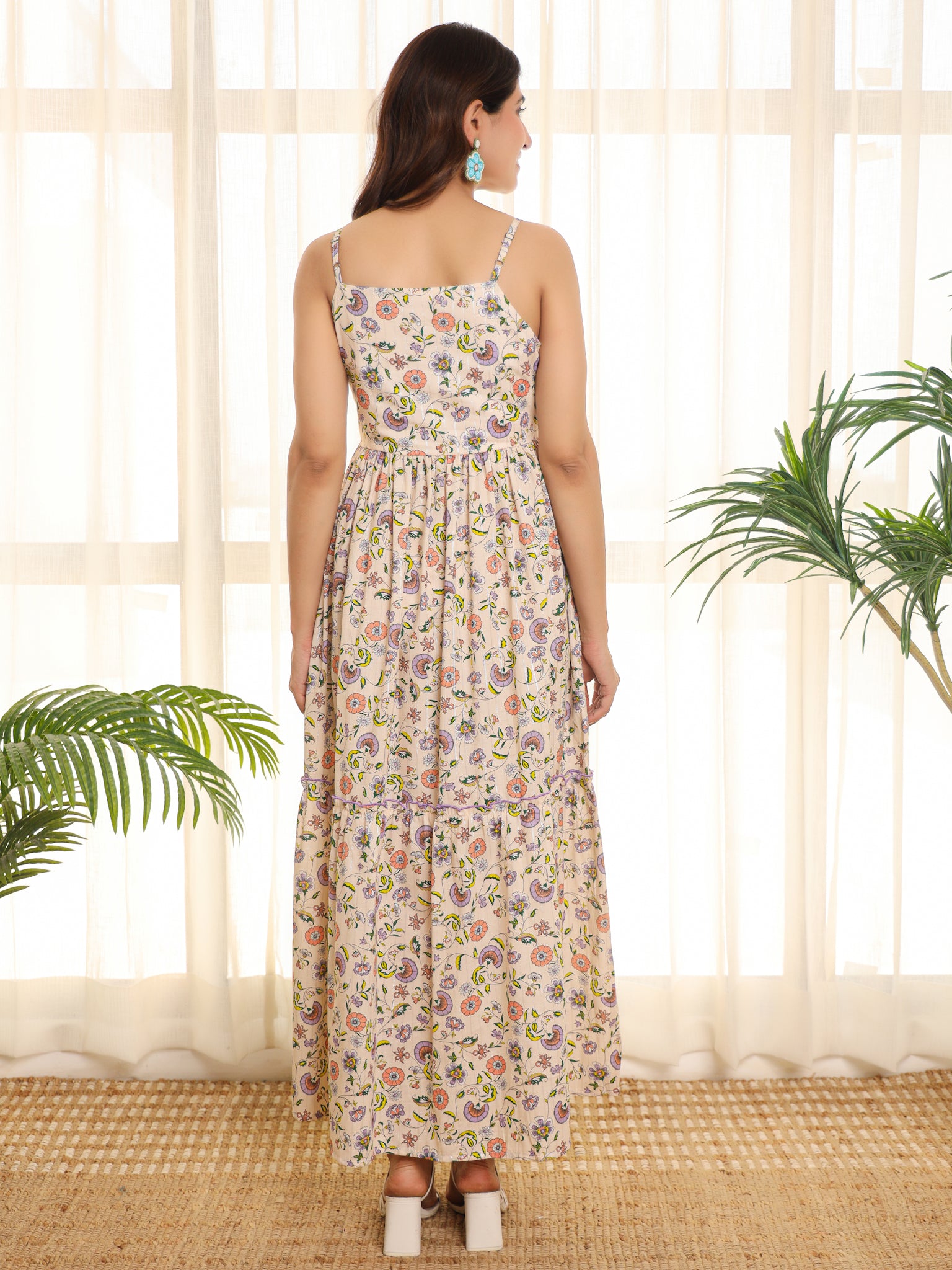 Liza Cotton Paisley Maxi Dress