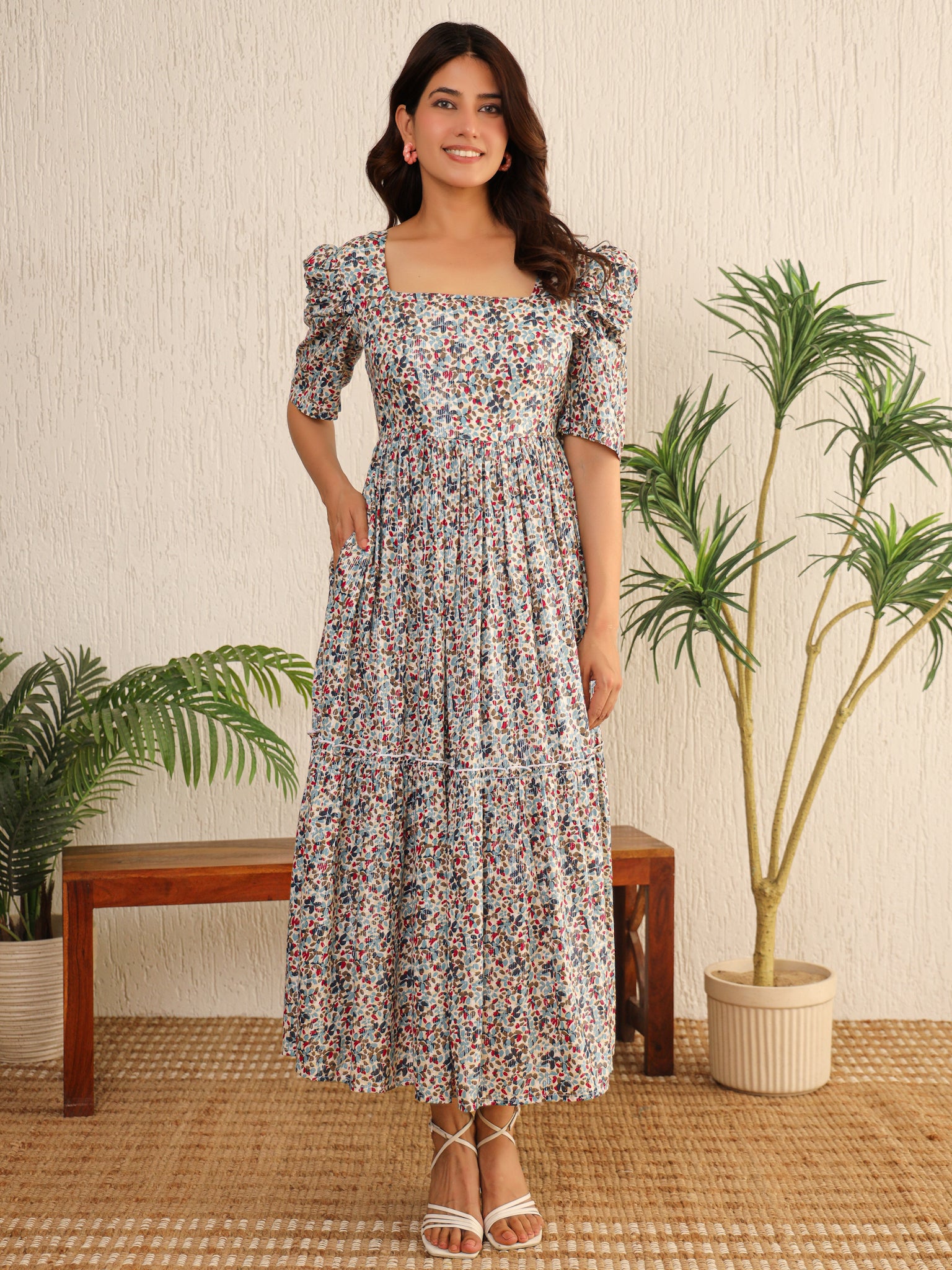 Kim Cotton Floral Dress