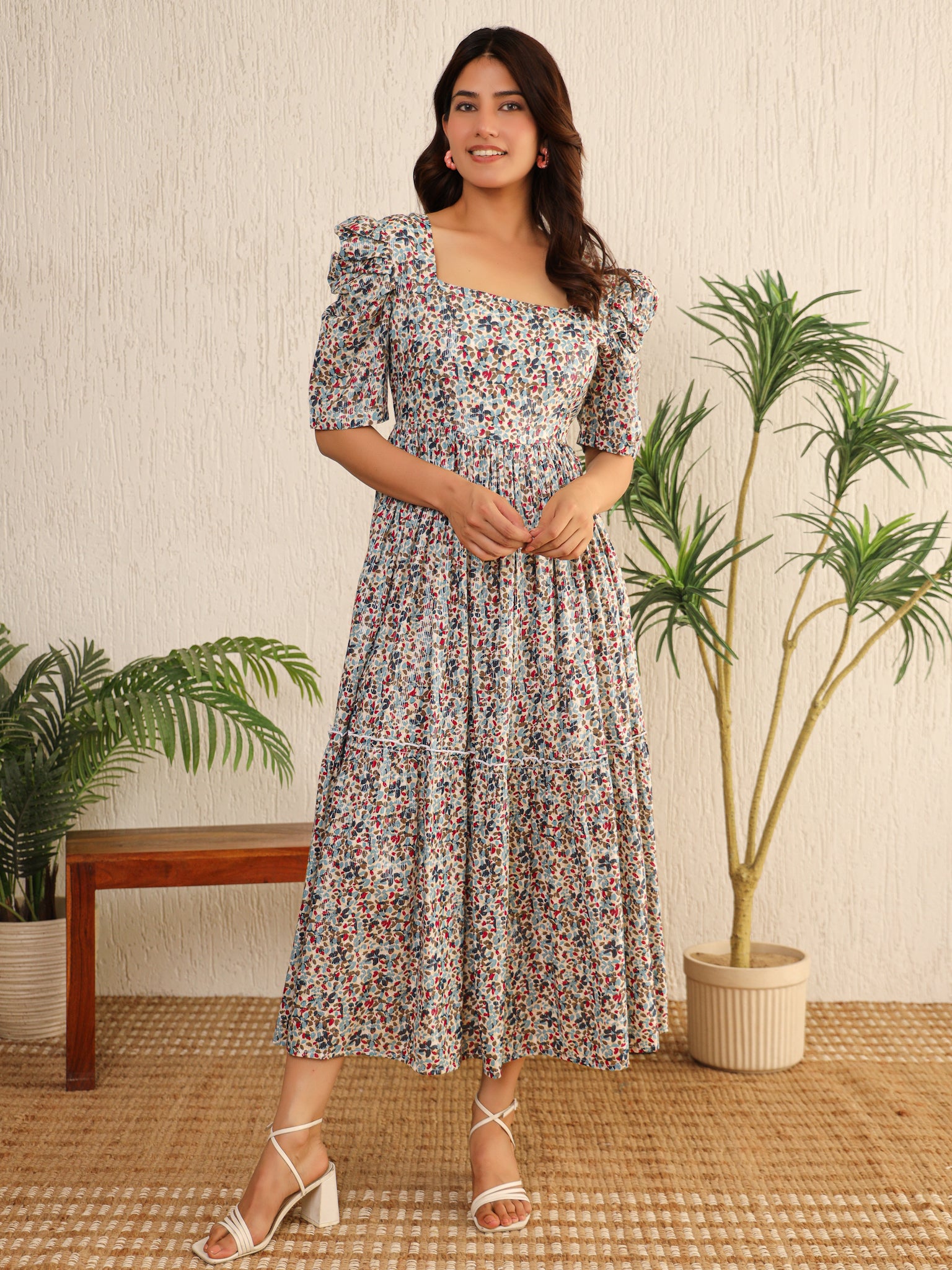 Kim Cotton Floral Dress