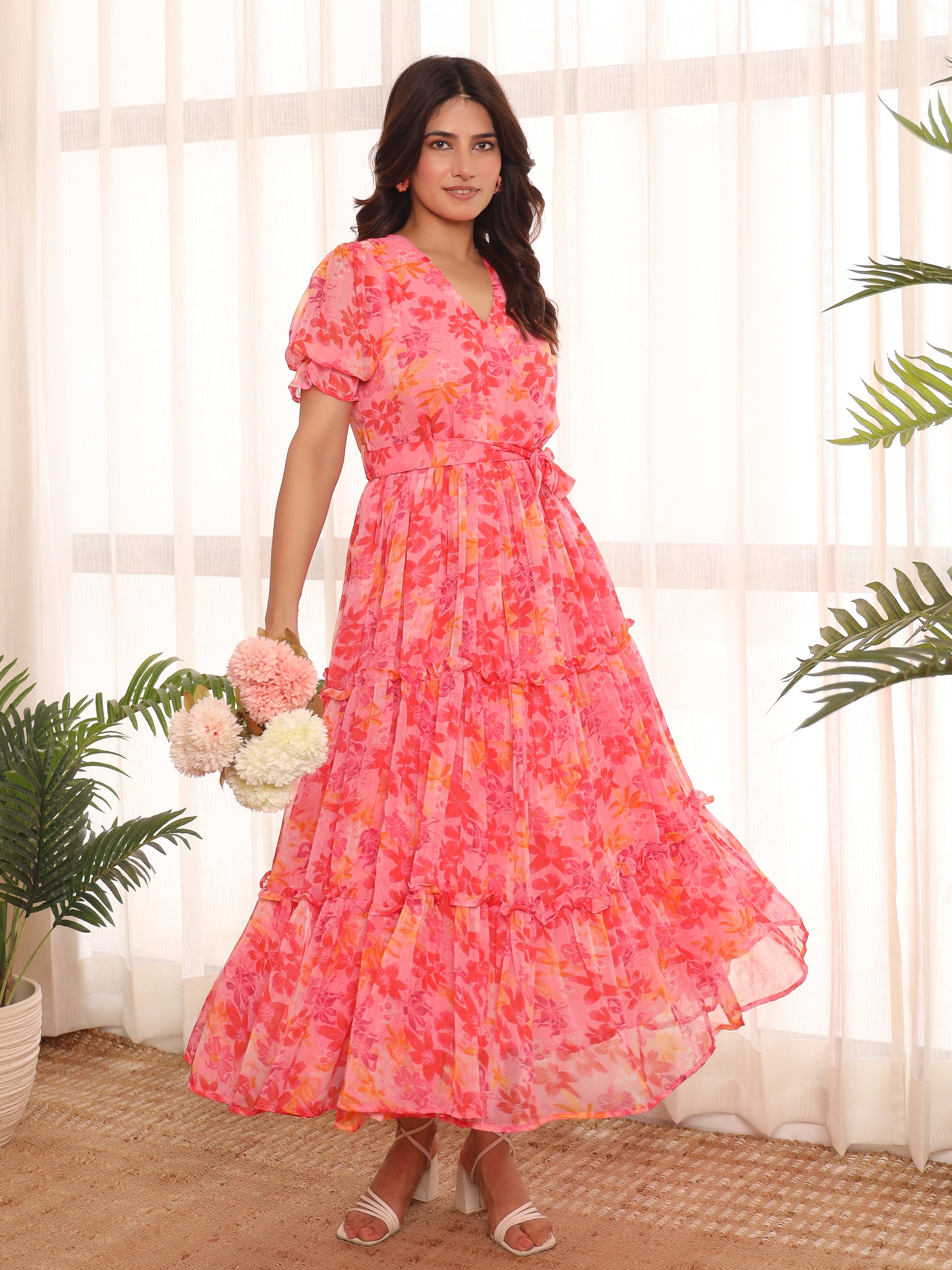 Willa Multicolor Floral Maxi Dress