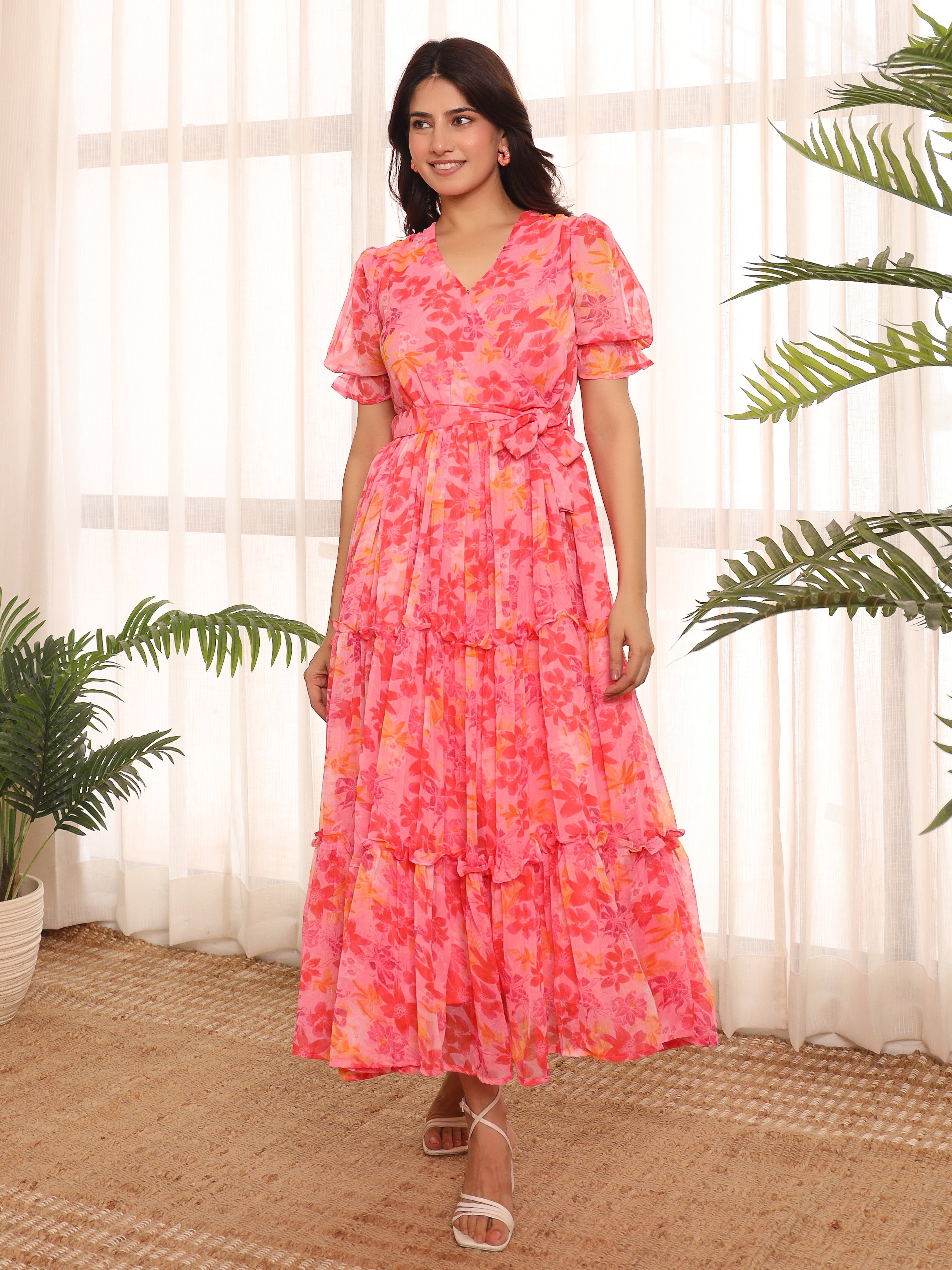 Willa Multicolor Floral Maxi Dress
