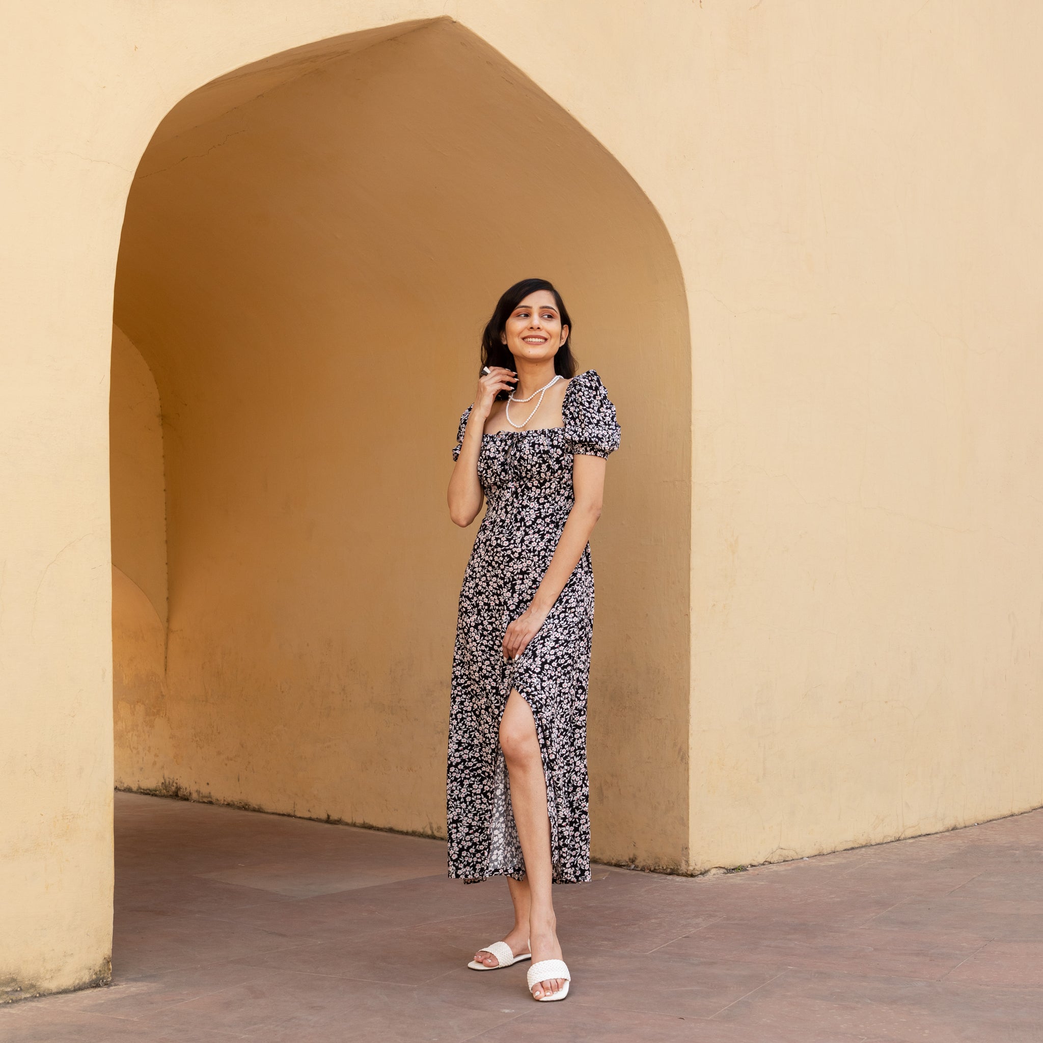 Floral Slit Dress