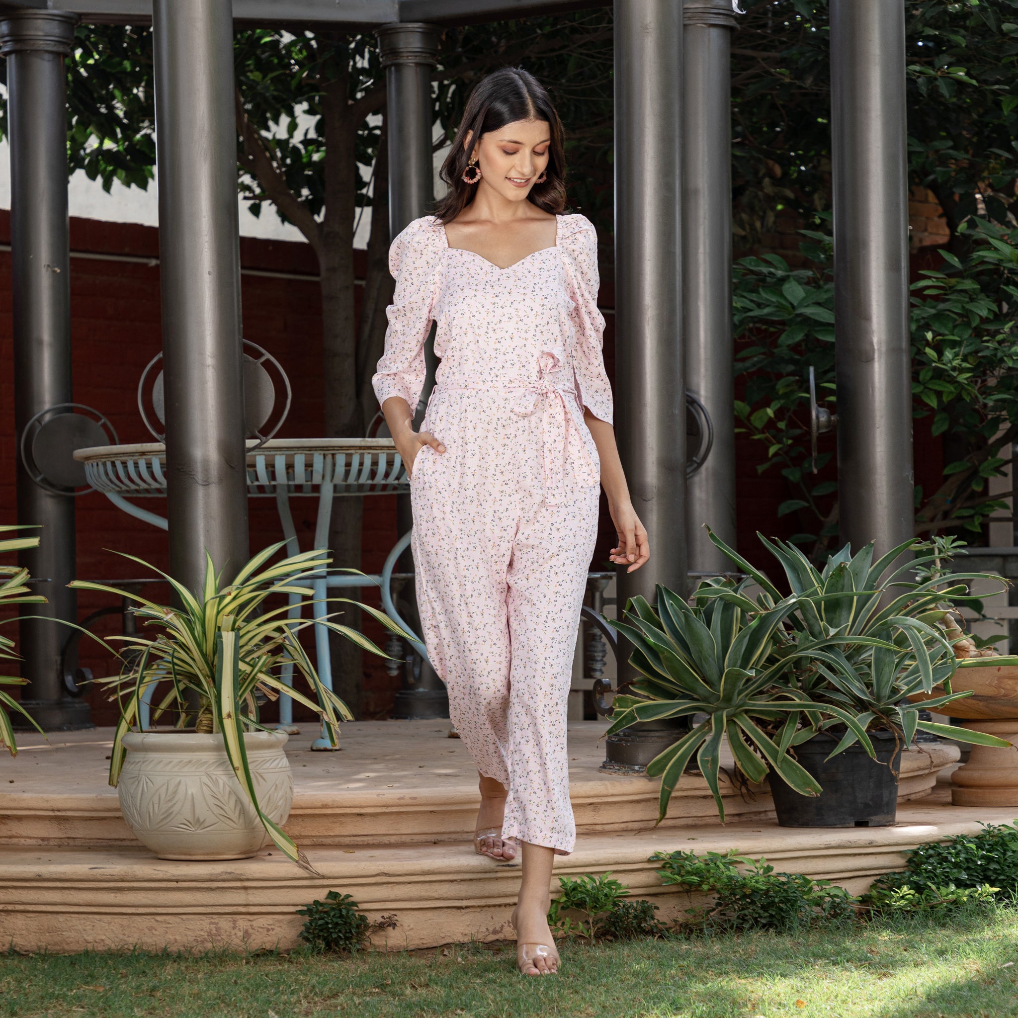 Pastel Pink Summer Jumpsuit