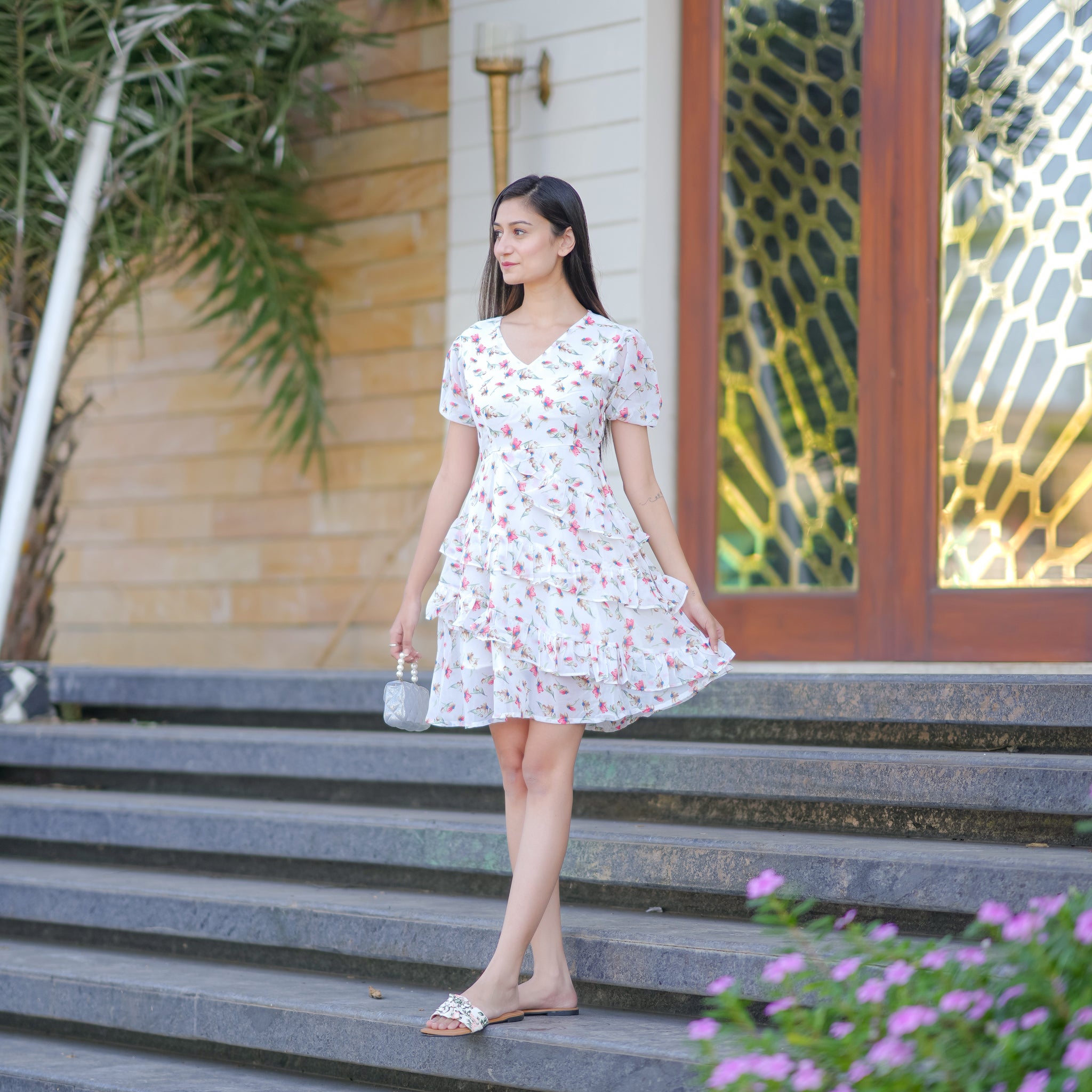 Rylee White Short Dress