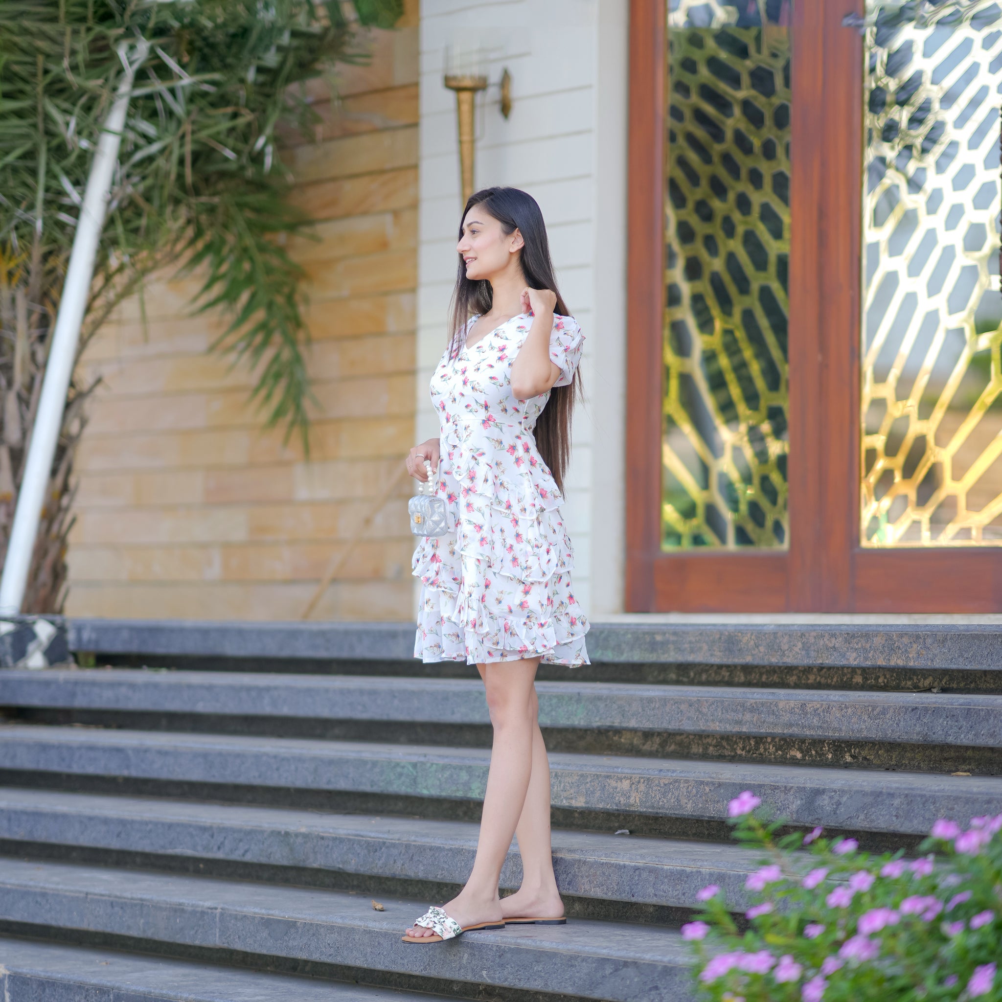 Rylee White Short Dress