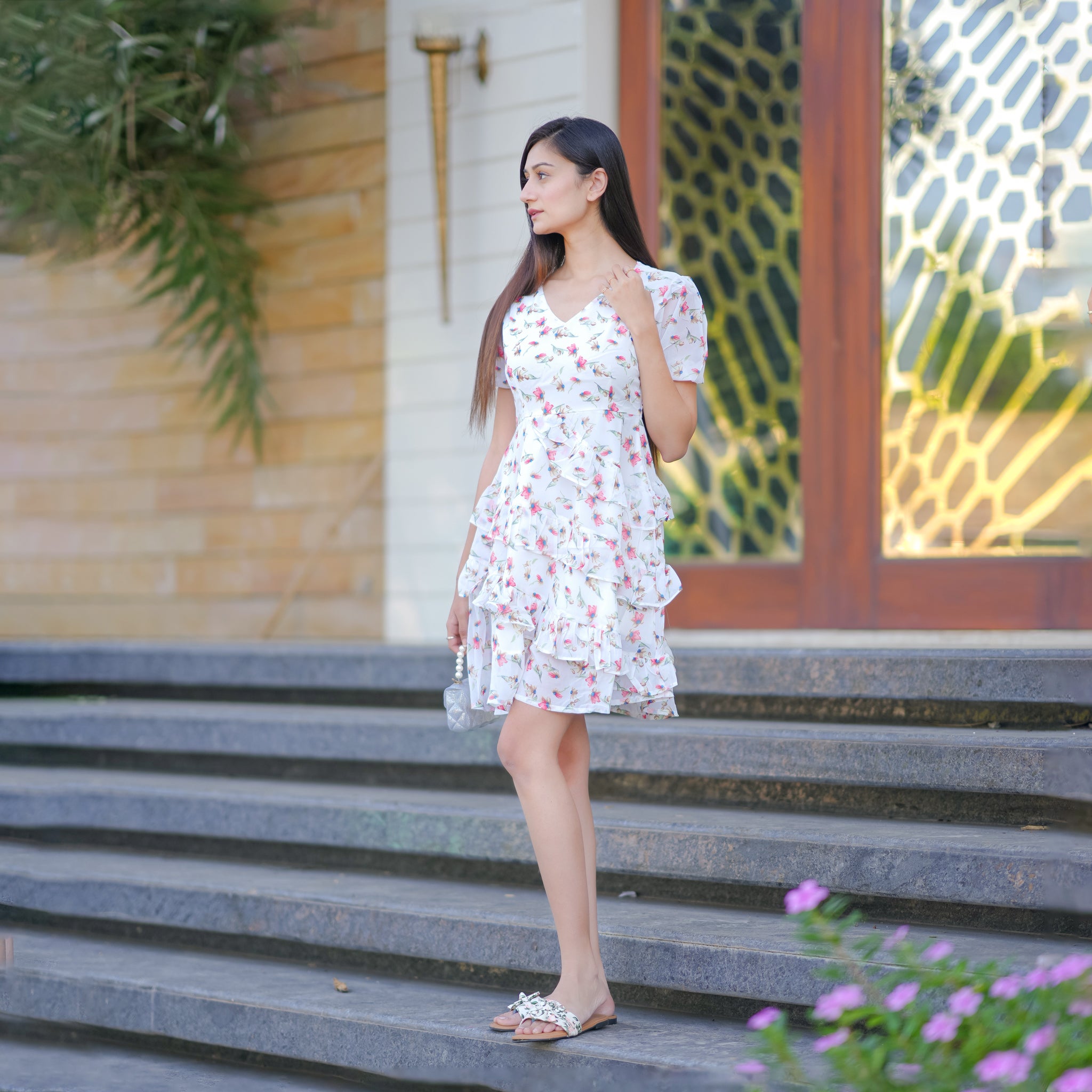Rylee White Short Dress