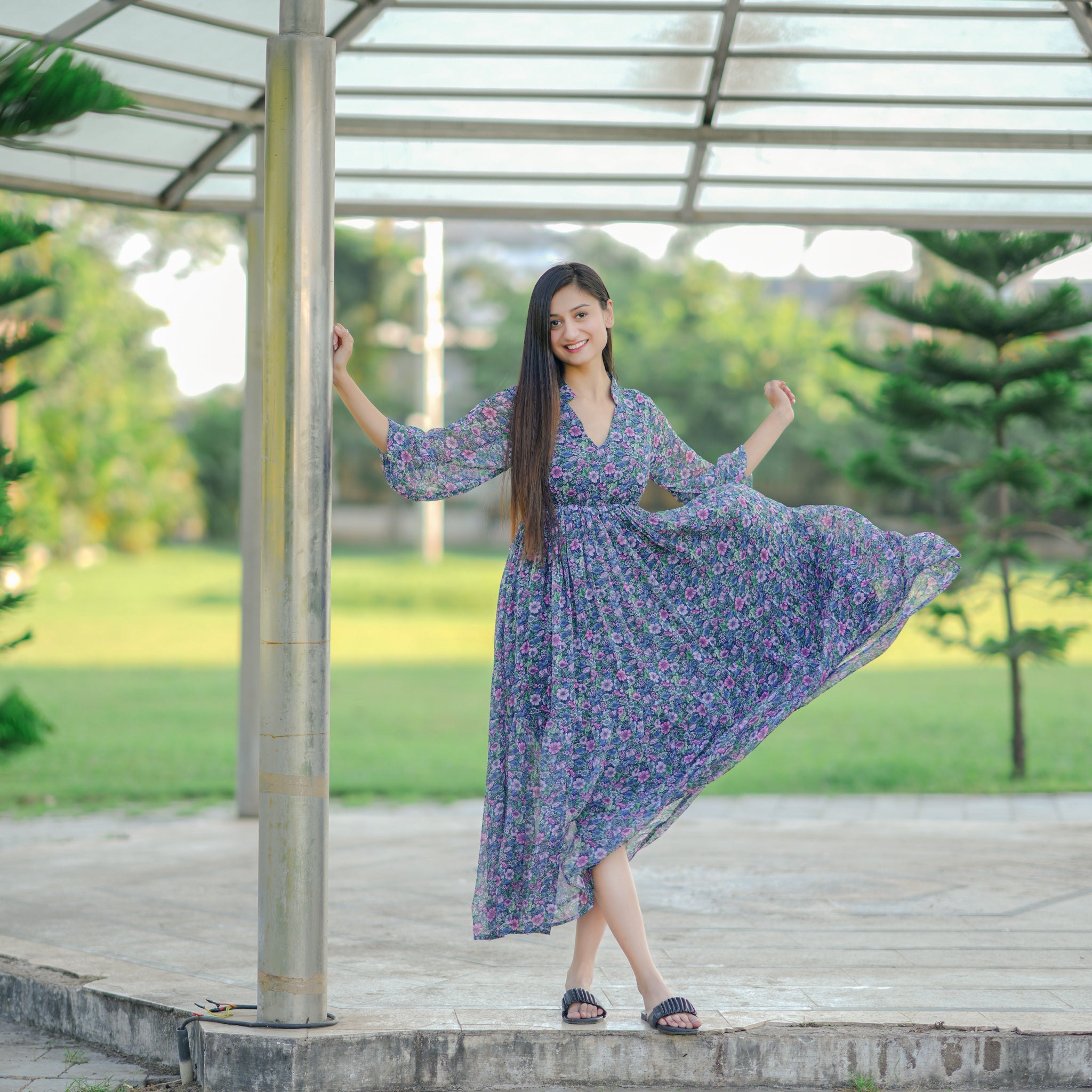 Noelle Multicolor Floral Dress