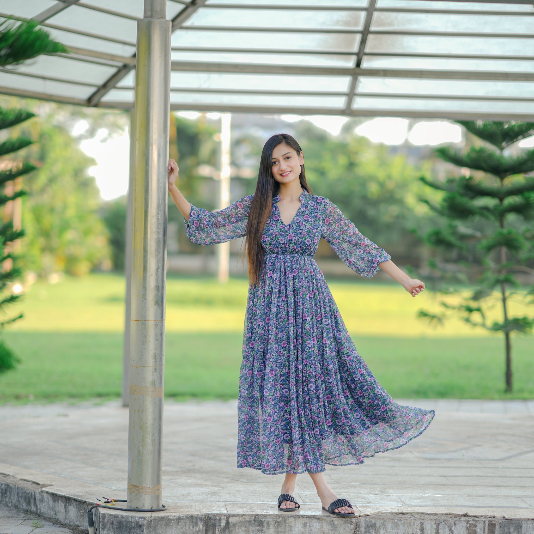 Noelle Multicolor Floral Dress