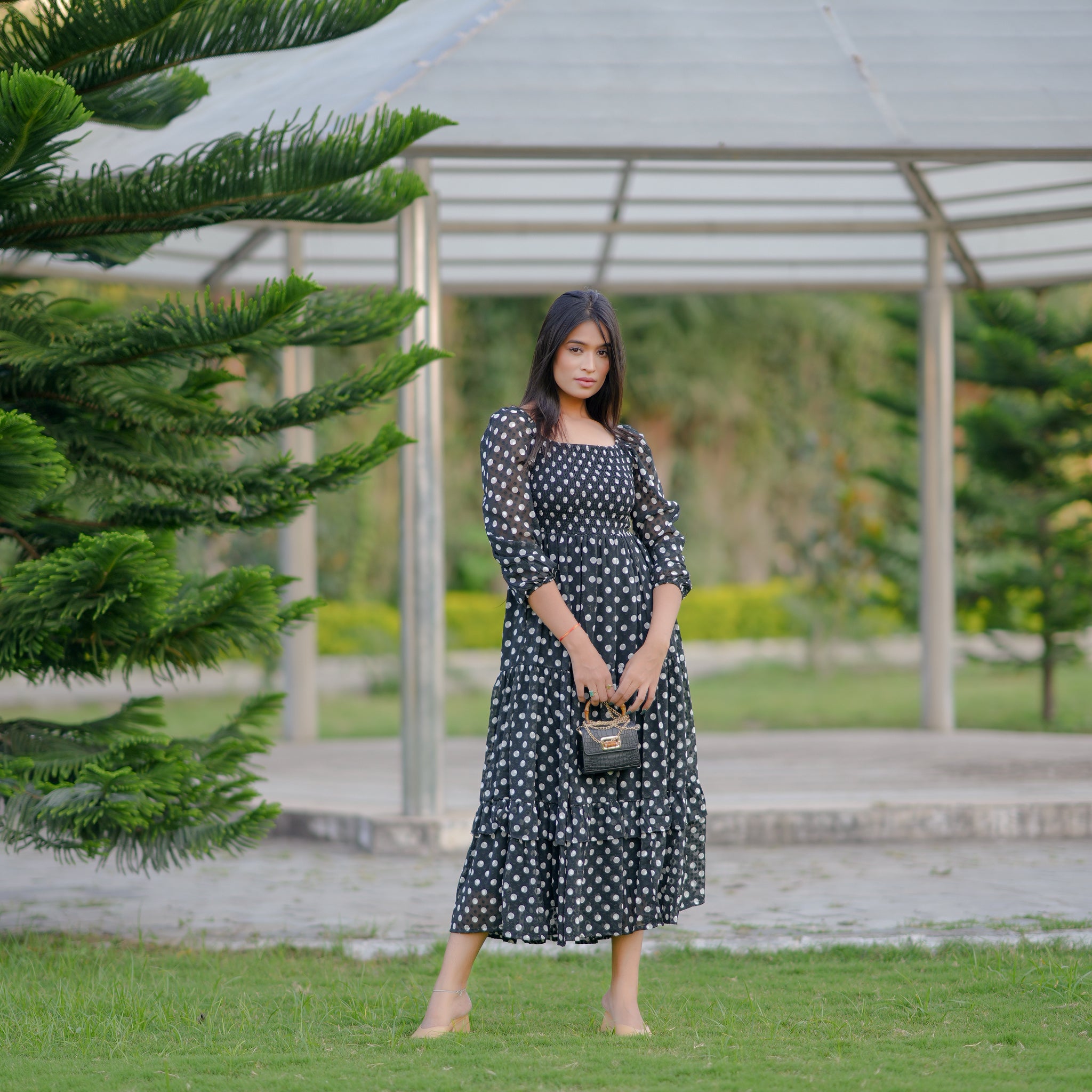 Naomi Polka Dress