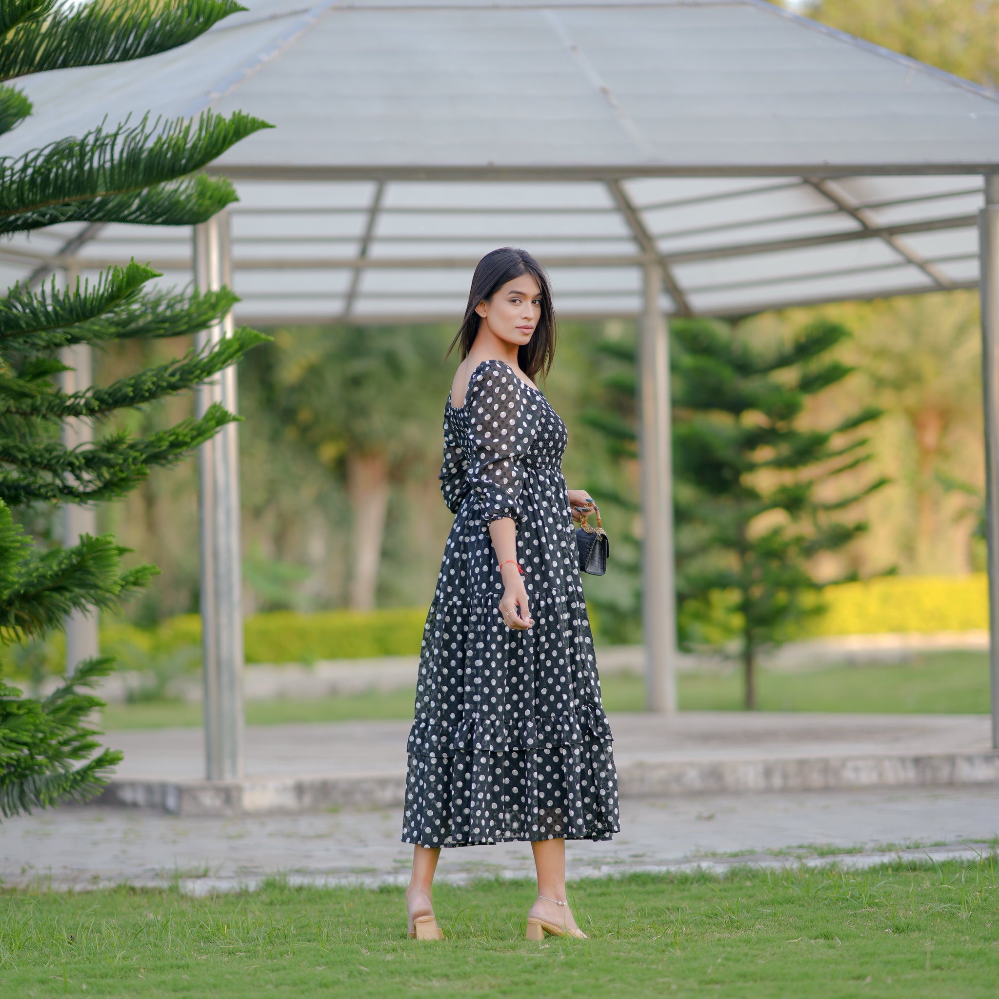 Naomi Polka Dress