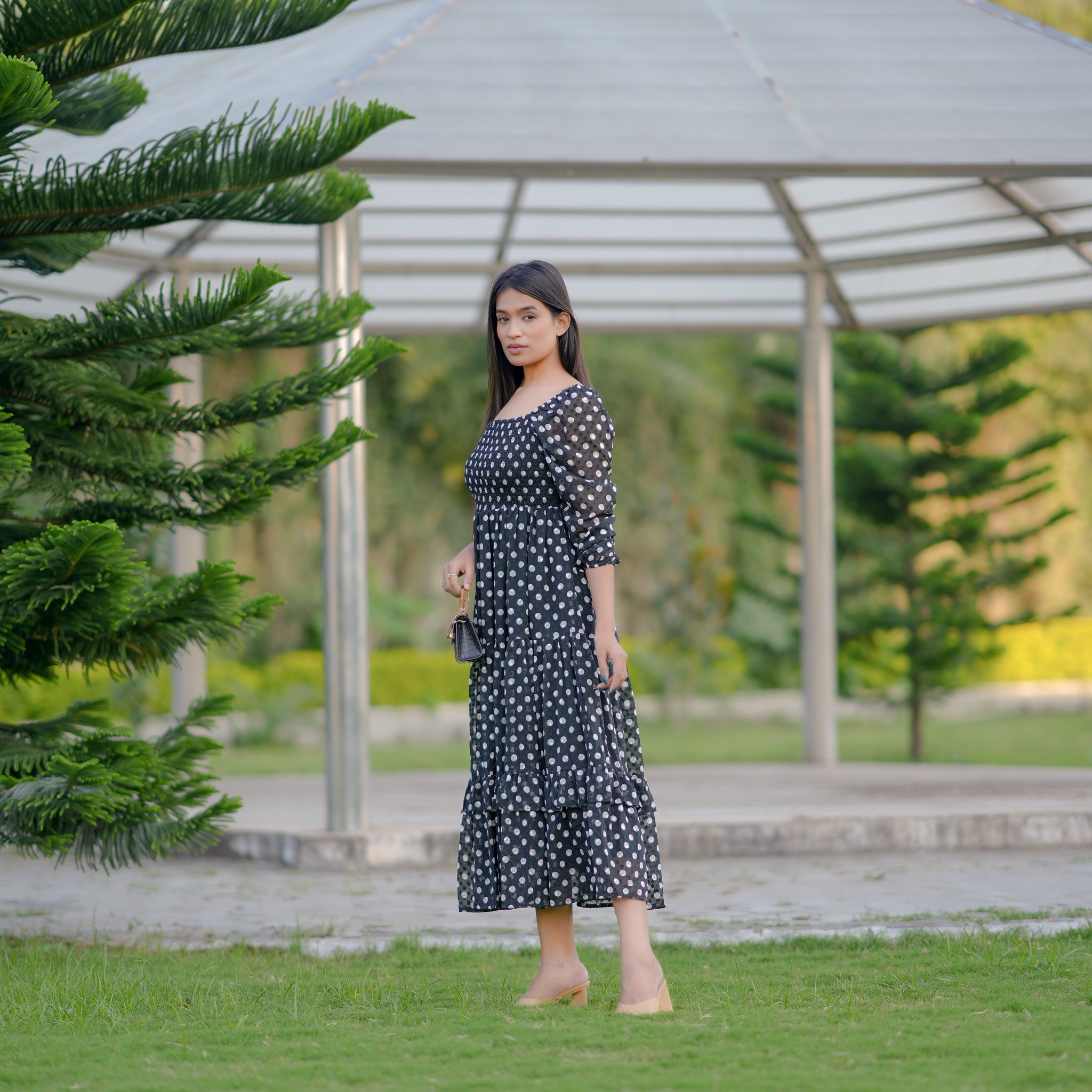 Naomi Polka Dress