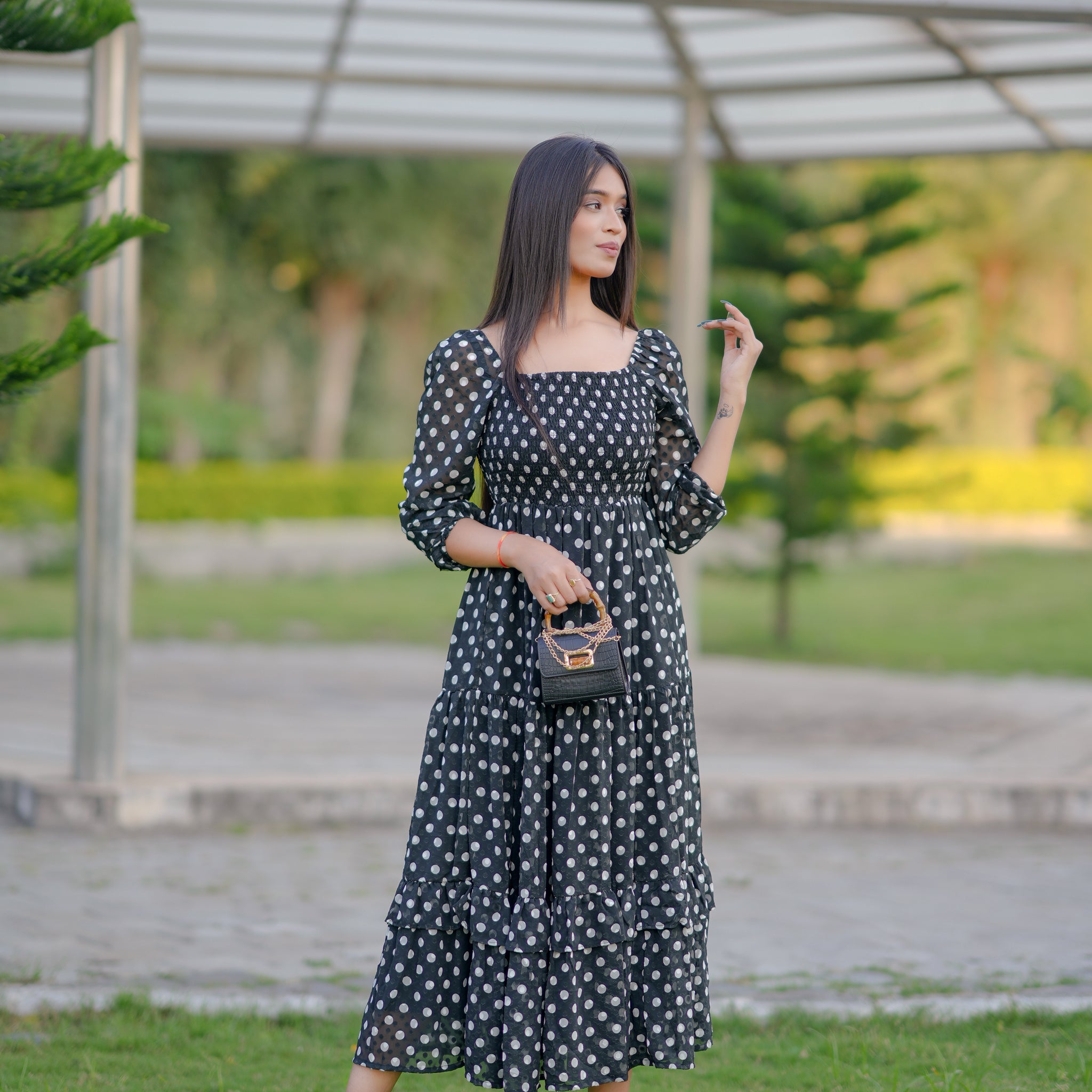 Naomi Polka Dress