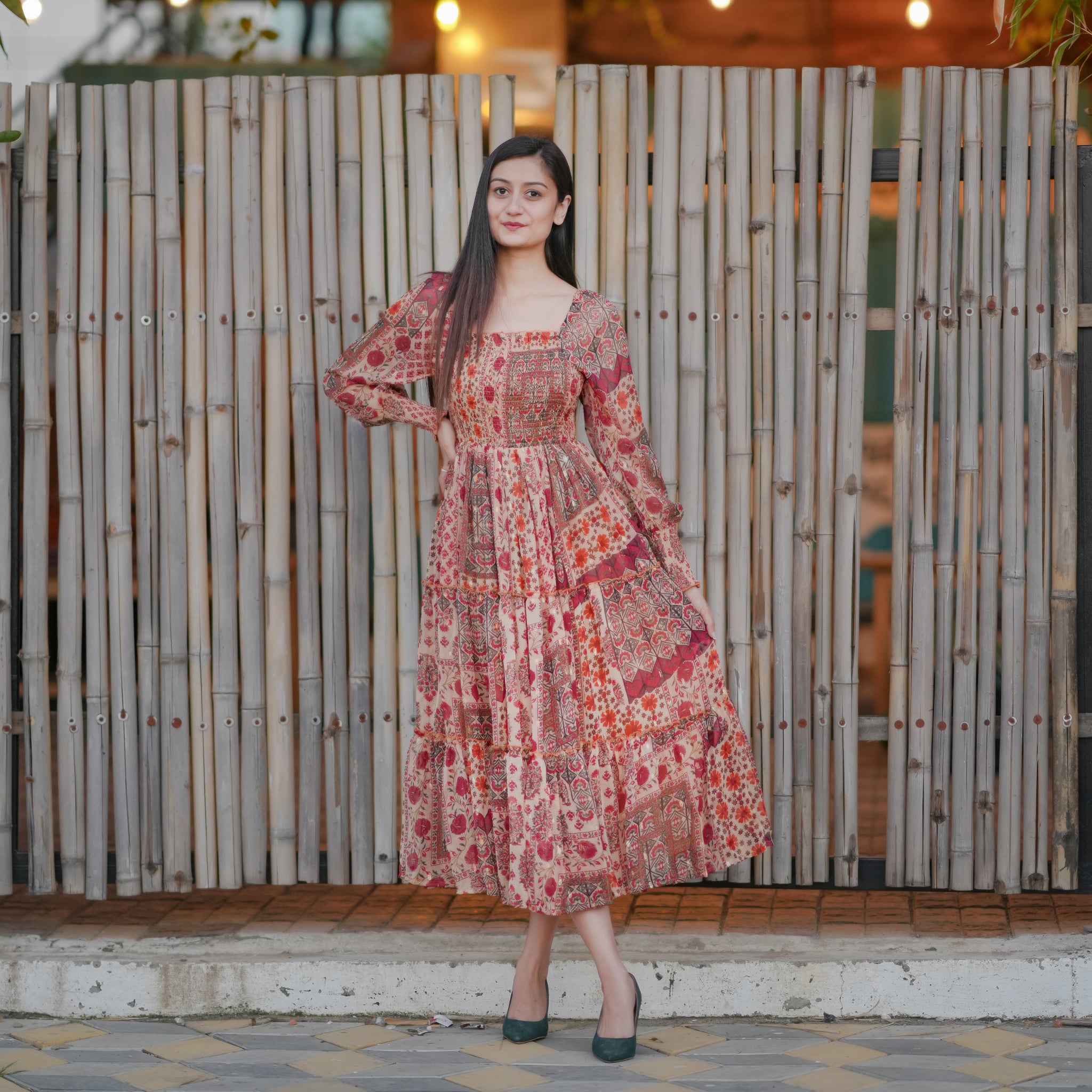 Gianna Multicolor Maxi Dress