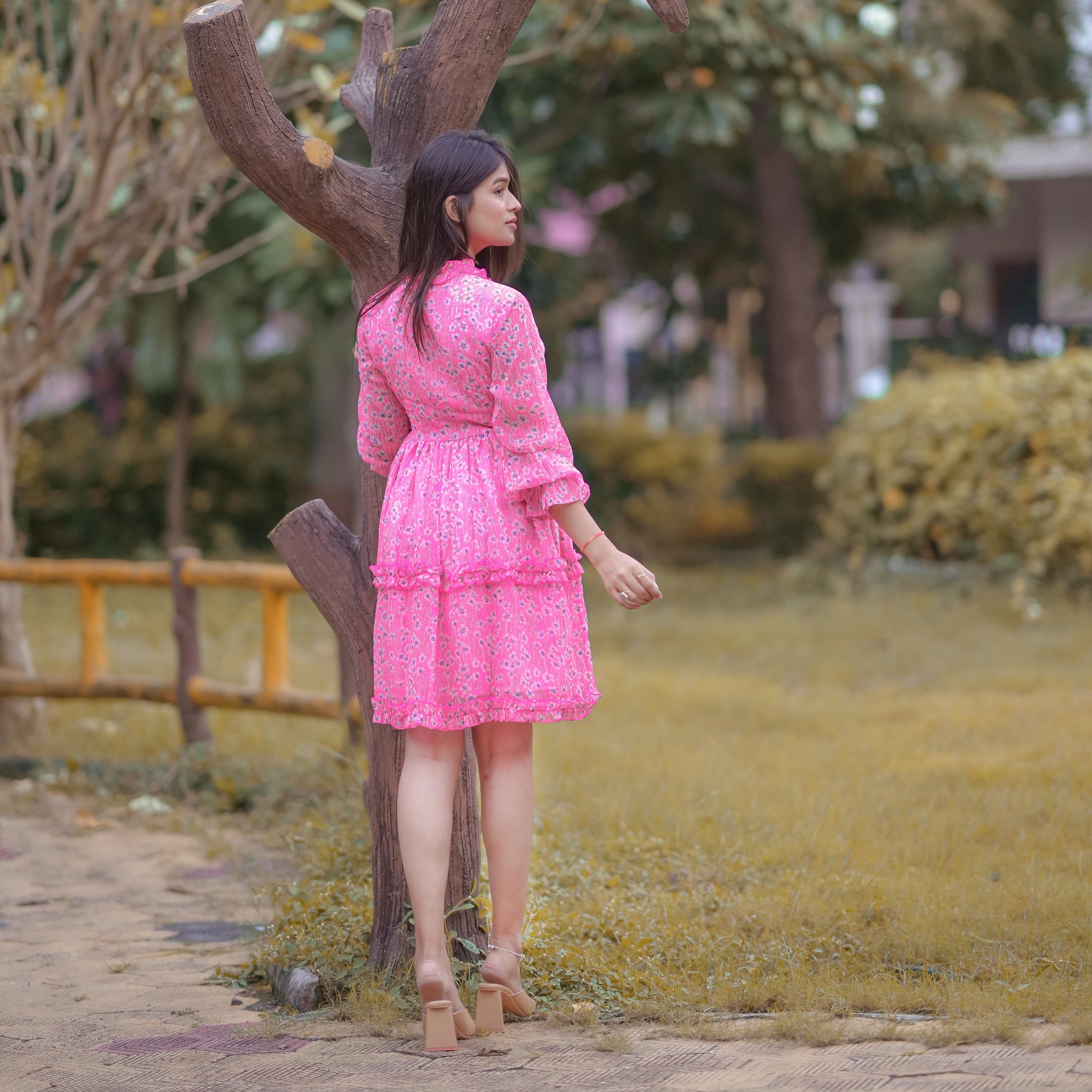 Avery Pink Short Dress