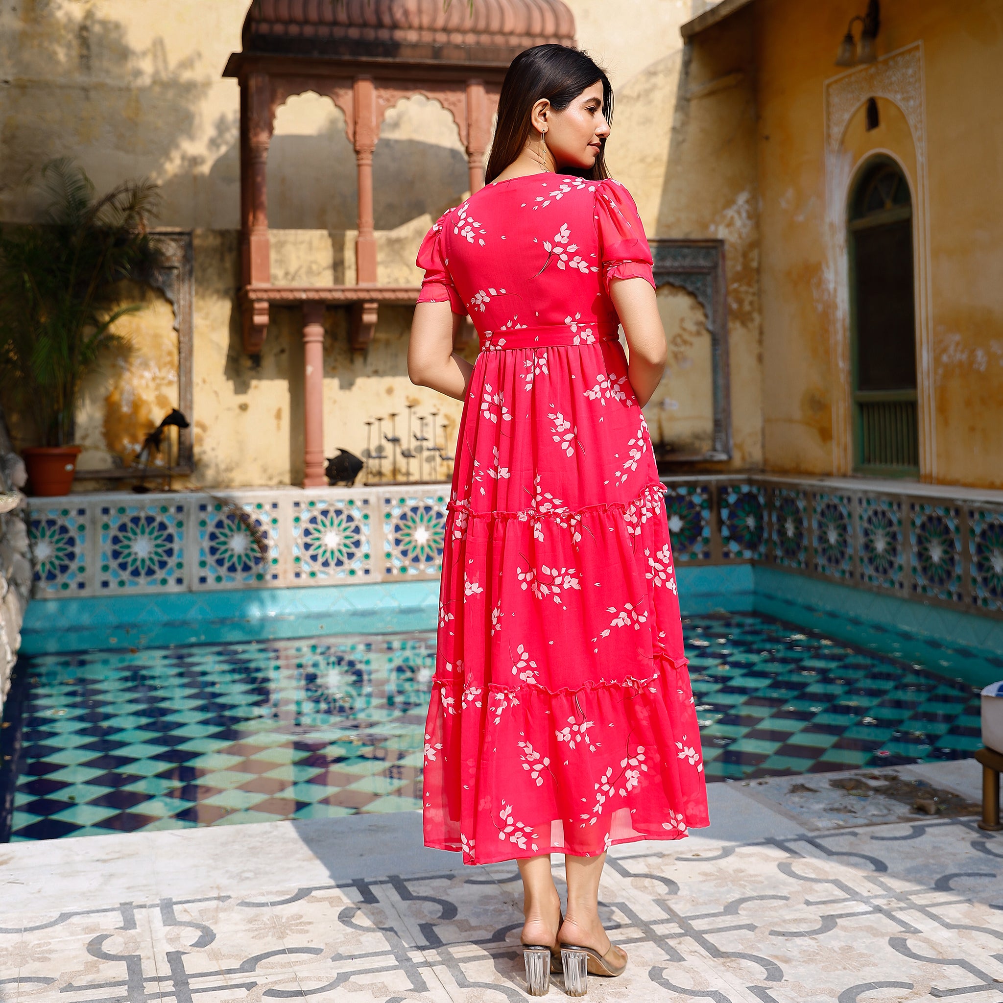 Phoebe Pink Maxi Dress