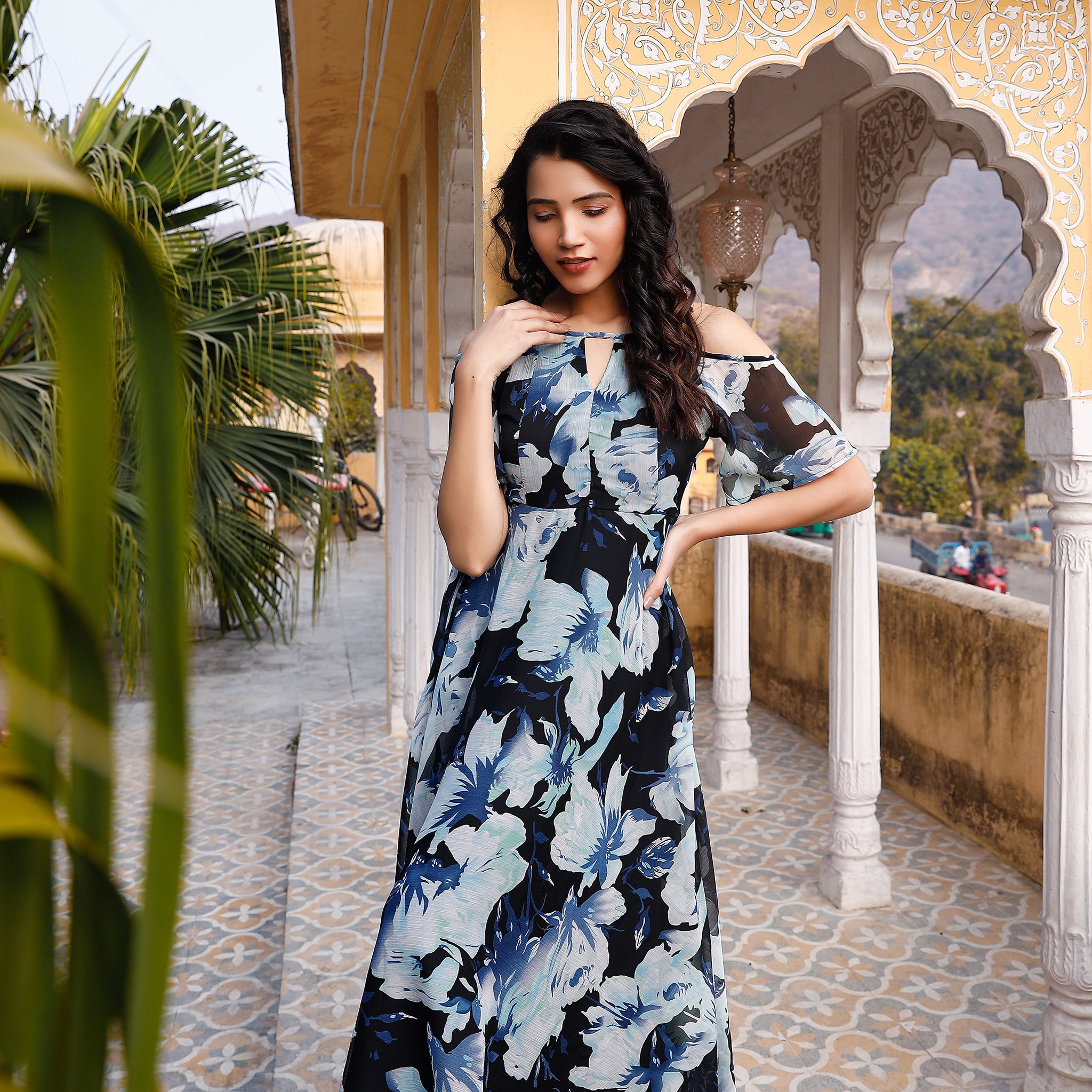 Adara Floral Maxi Dress